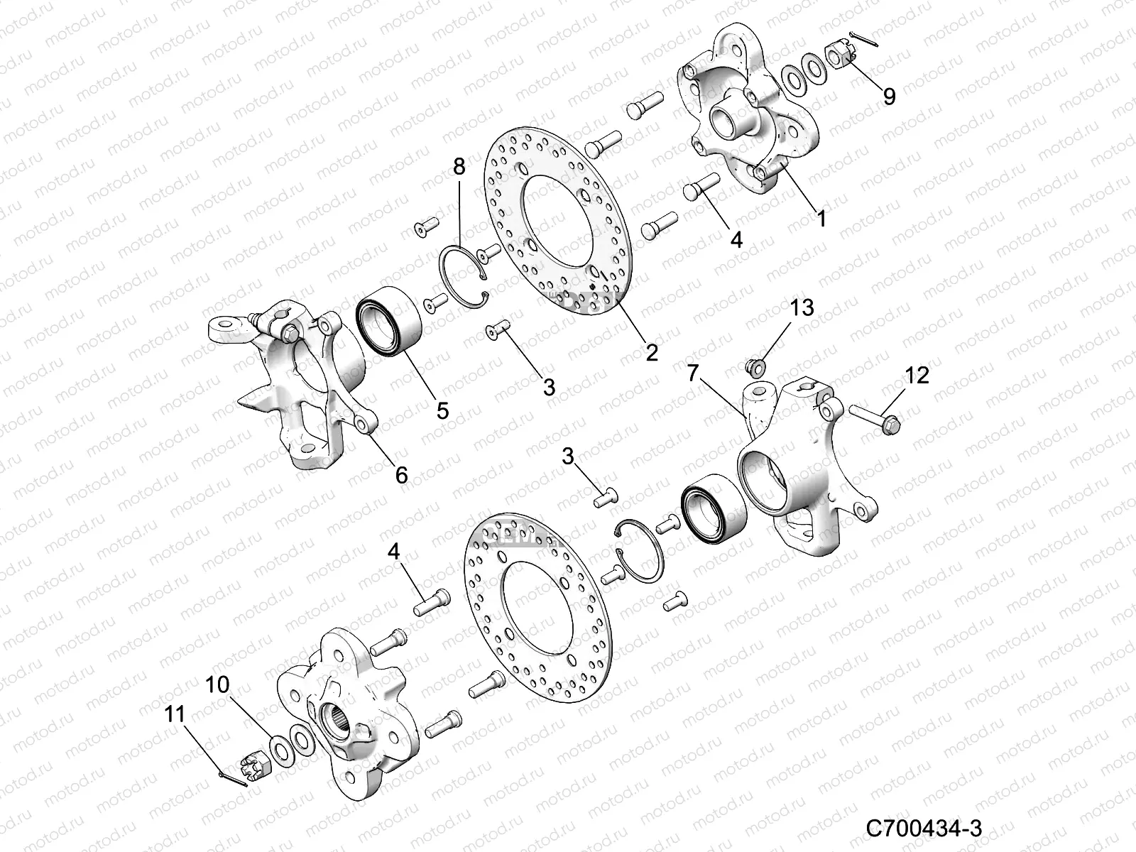 SUSPENSION | SUSPENSION, FRONT CARRIER - D22P4ED4B4/FD4B4 (C700434-3)