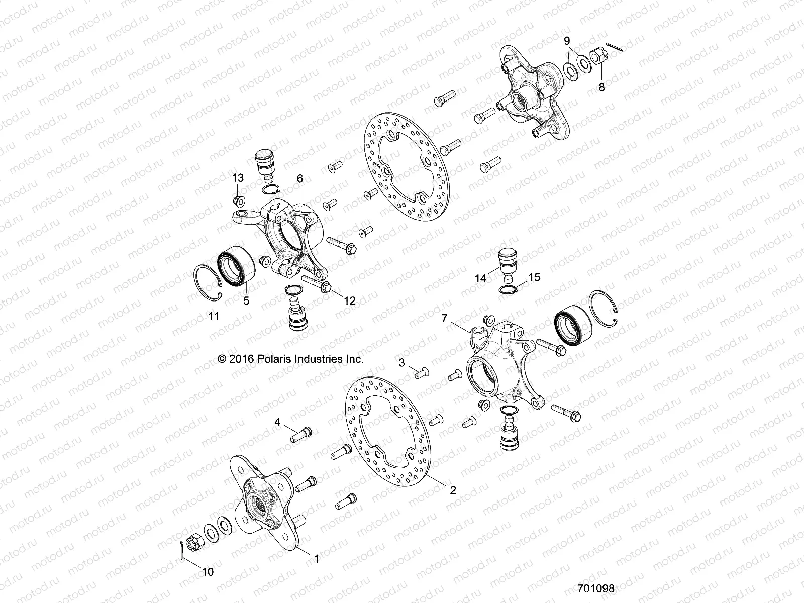SUSPENSION | SUSPENSION, FRONT CARRIER - Z17VBE99AR/AL/AE (701098)