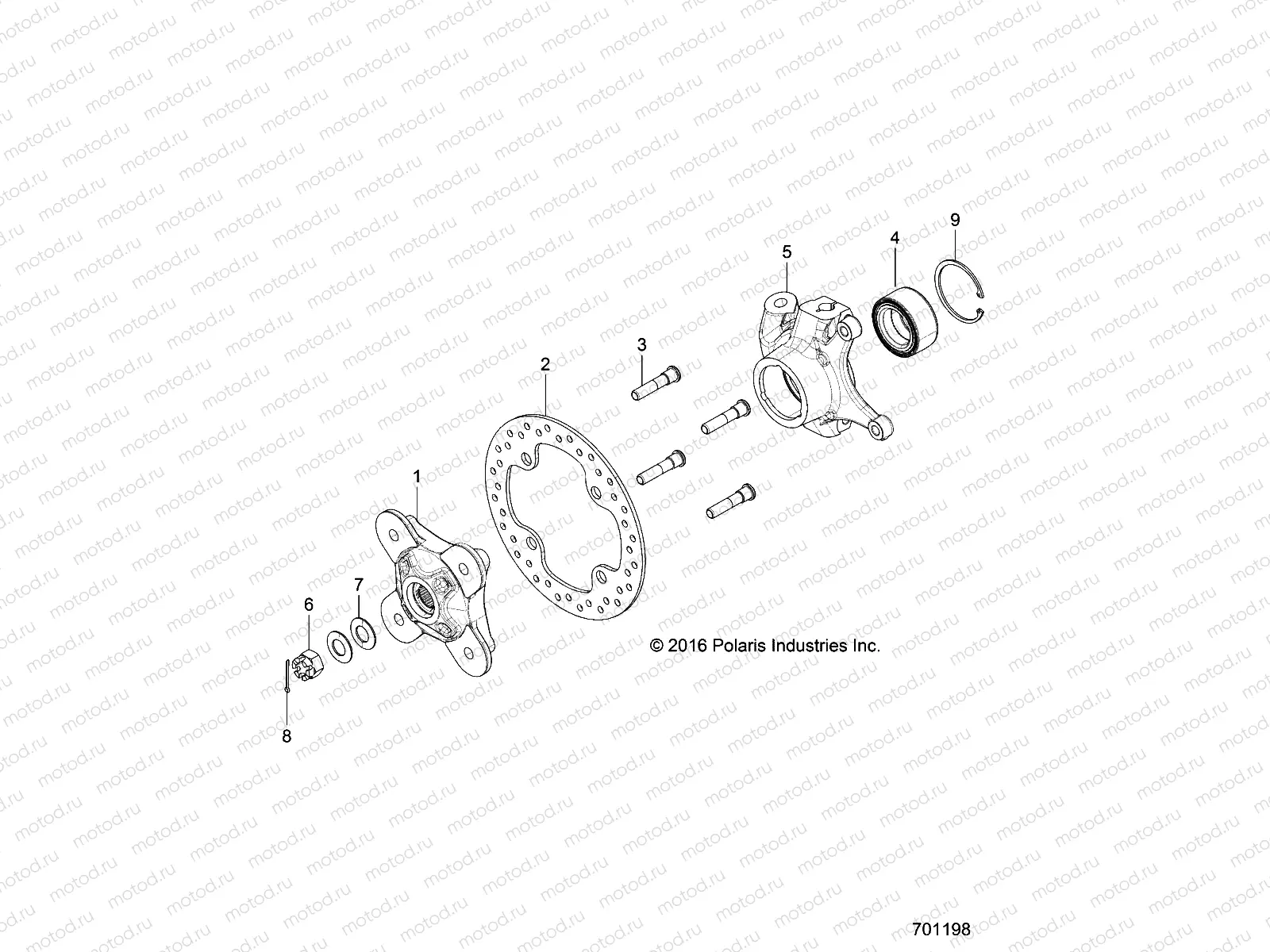 SUSPENSION | SUSPENSION, FRONT CARRIER- Z17VDE99NM (701198)