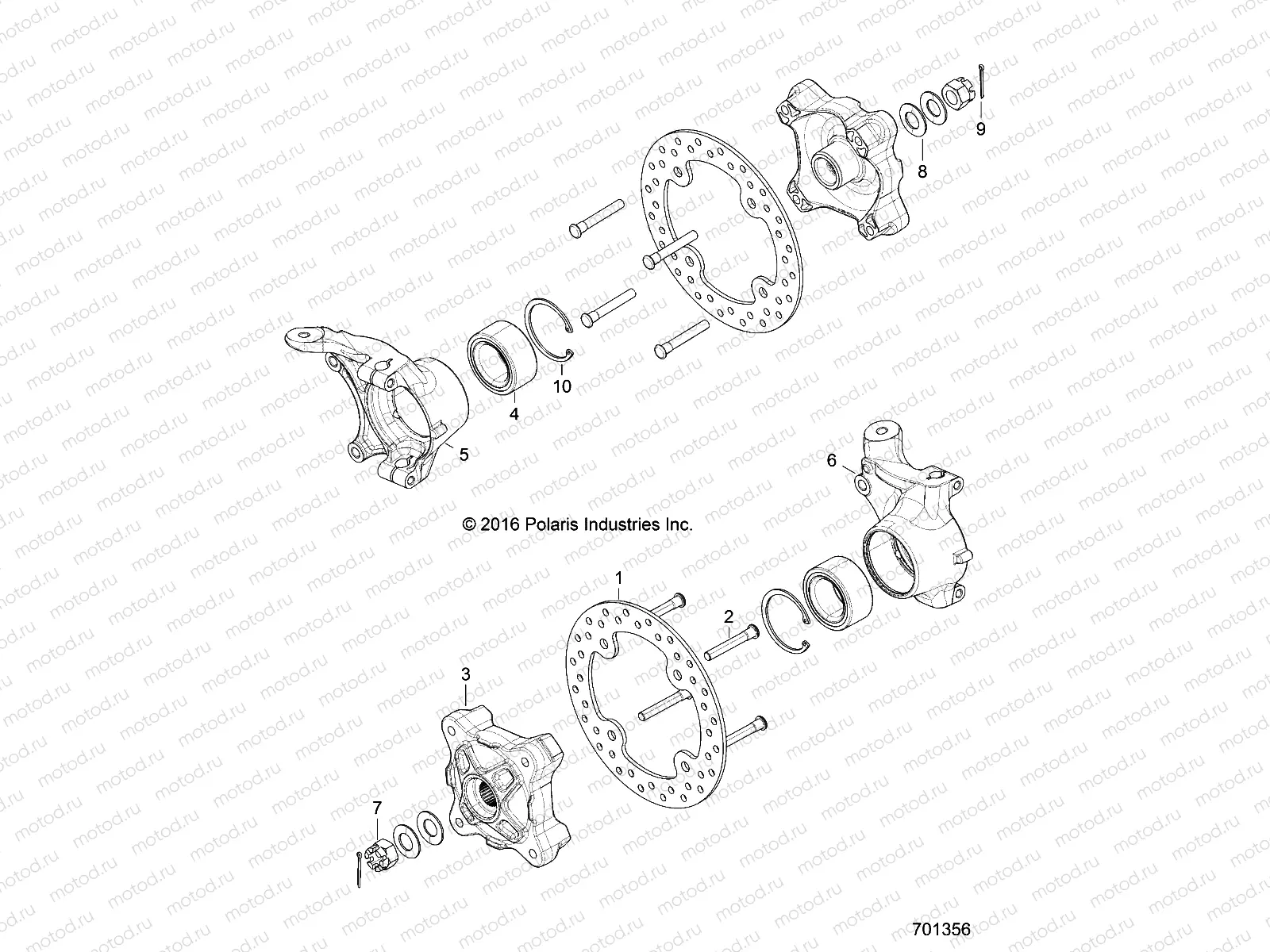 SUSPENSION | SUSPENSION, FRONT CARRIER - Z17VJE57AR (701356)