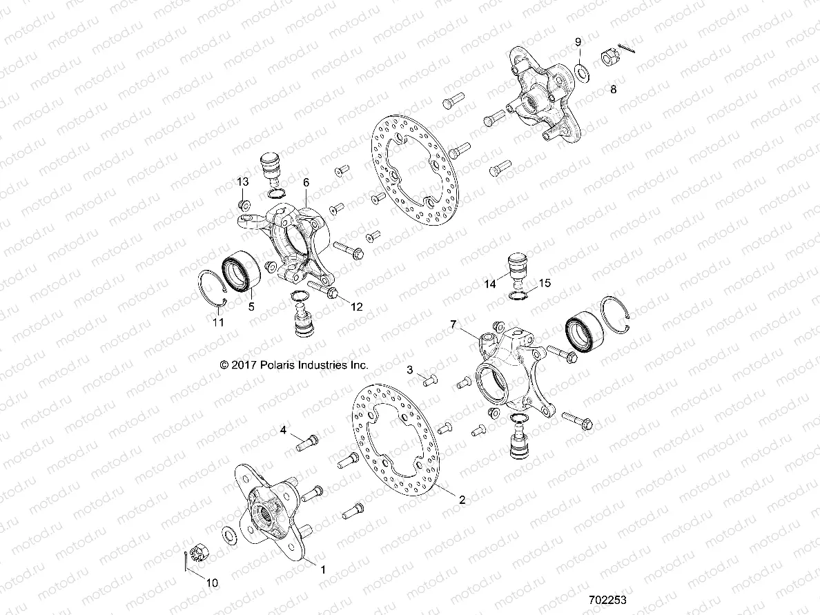 SUSPENSION | SUSPENSION, FRONT CARRIER - Z18VCE87BK/BU/BR/LU (702253)