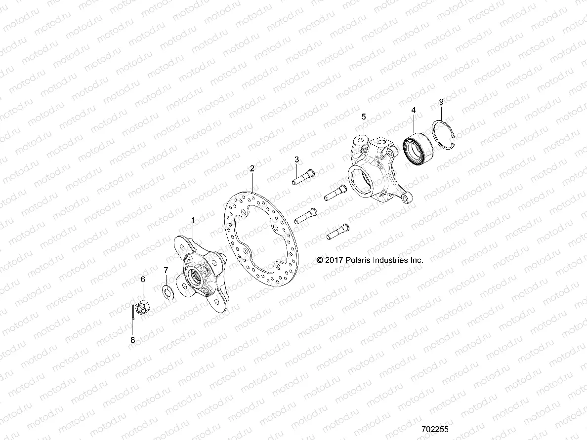 SUSPENSION | SUSPENSION, FRONT CARRIER- Z18VFE99AK/AJ/AW/BK/BJ/BW/LW/K99AK/BK/M99AL (702255)