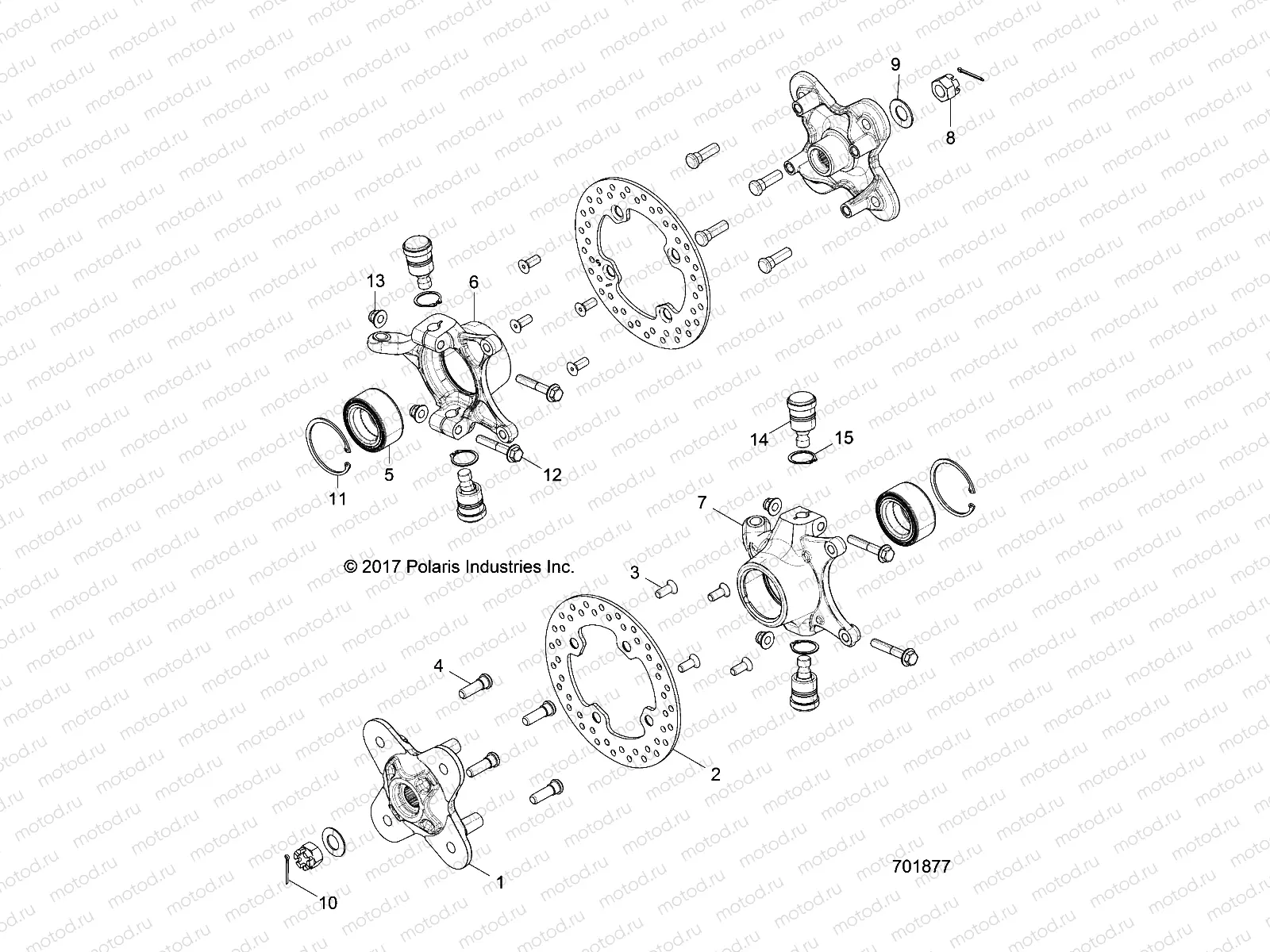 SUSPENSION | SUSPENSION, FRONT CARRIER - Z20ASE99AH/LH (701877)