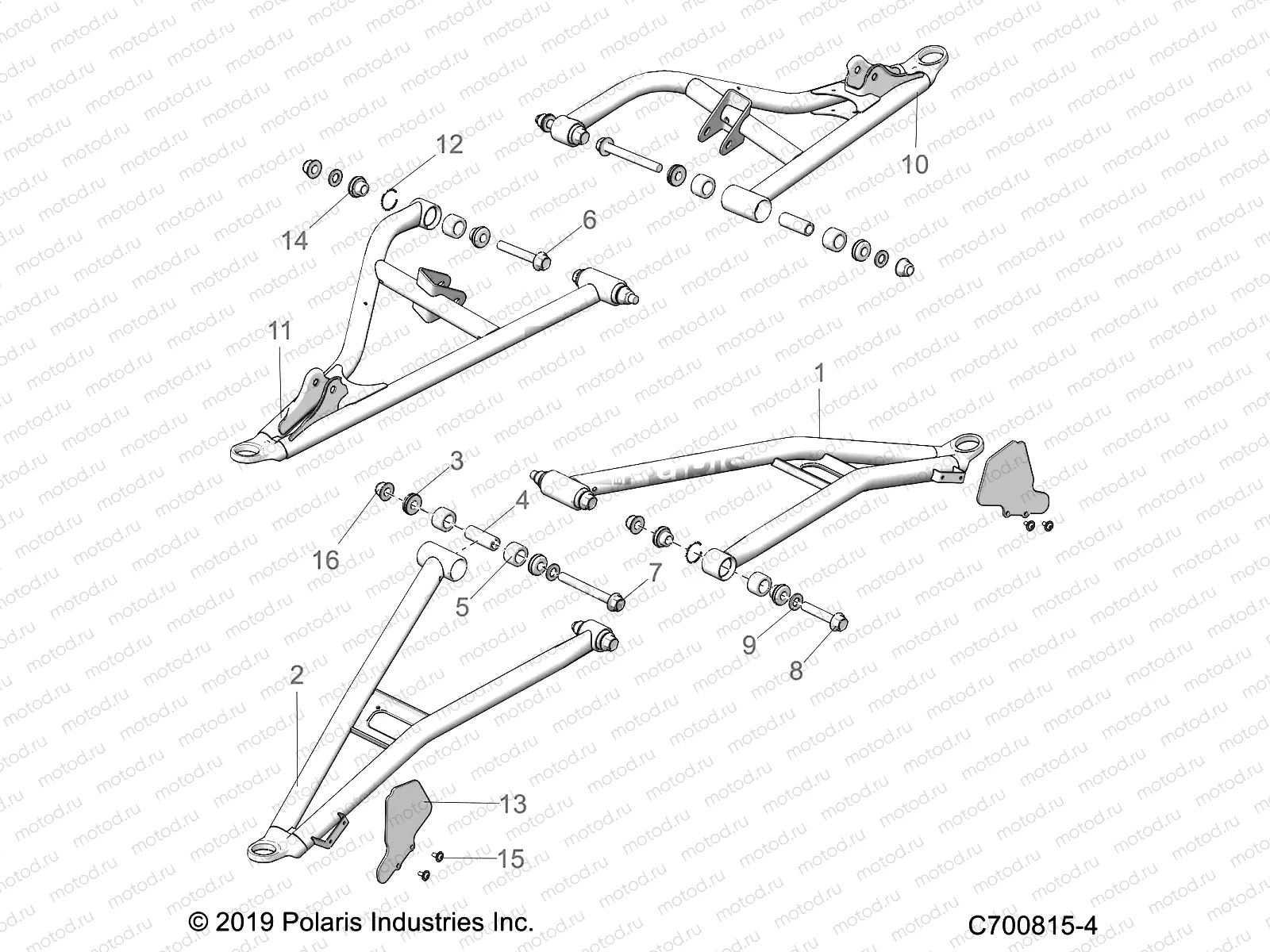 SUSPENSION | SUSPENSION, FRONT CONTROL ARMS - G23GXP99A/99B (C700815-4)