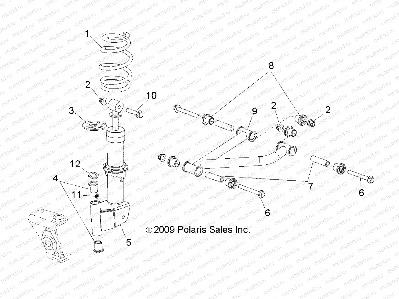 SUSPENSION | SUSPENSION, FRONT CONTROL ARMS - L10AA08PA/PB/PC (49LEVAARM10BSTN)