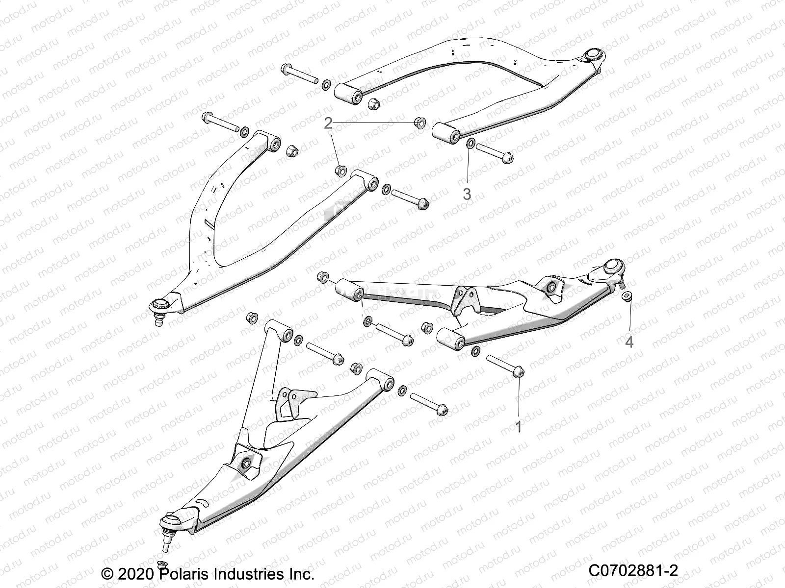 SUSPENSION | SUSPENSION, FRONT CONTROL ARMS MOUNTING - Z23GAE92A/92B (C0702881-2)