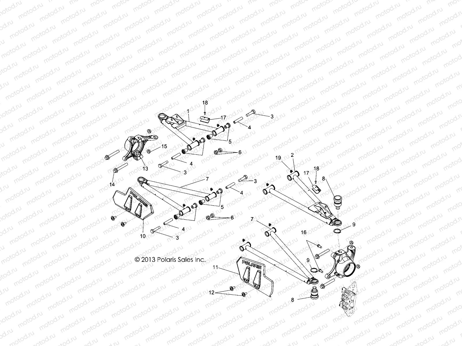 SUSPENSION | SUSPENSION, FRONT CONTROL ARMS - R14TH90FX (49RGRSUSPFRT14900D)