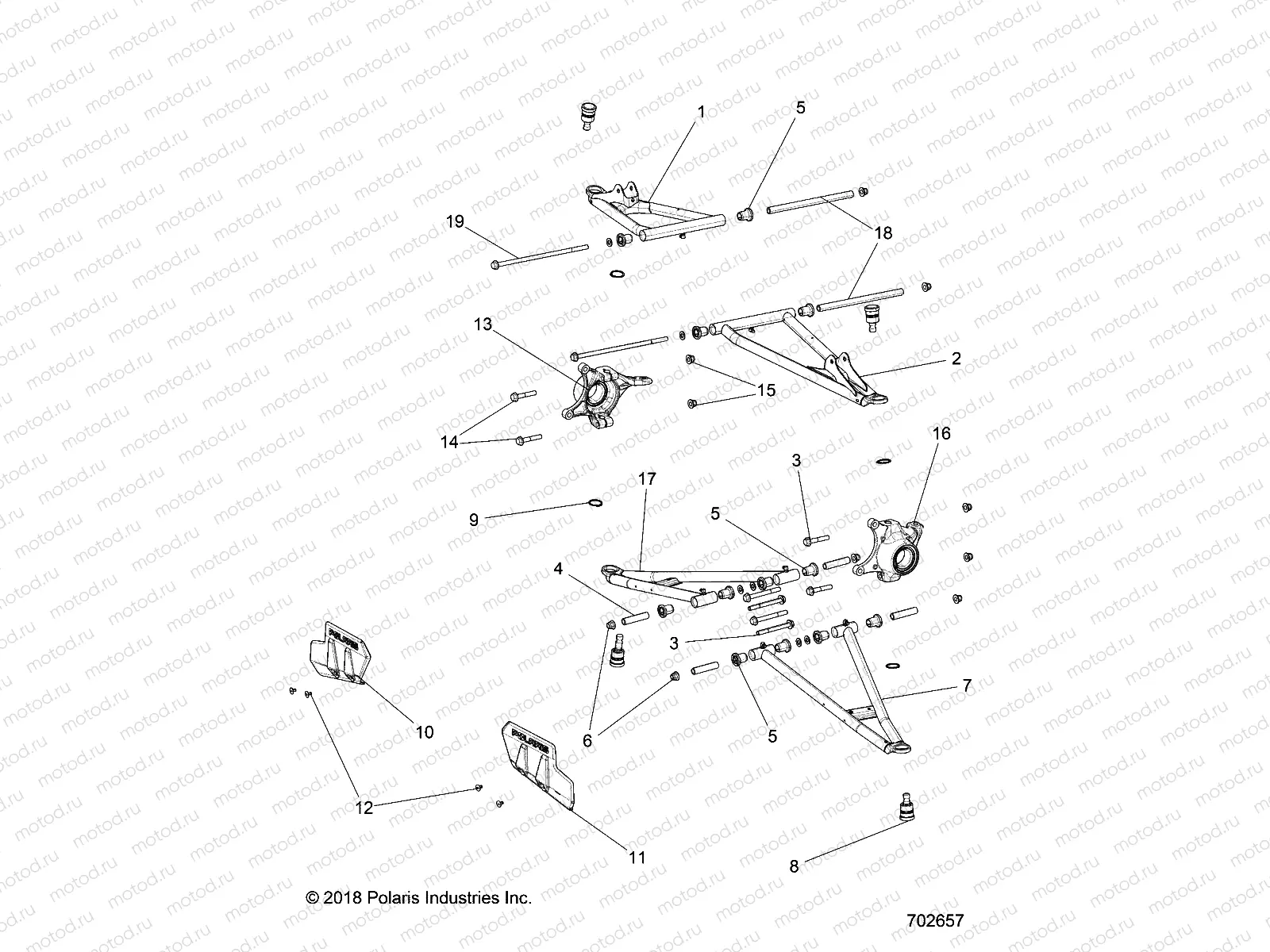 SUSPENSION | SUSPENSION, FRONT CONTROL ARMS - R15RTAD1AA/EA/ED1EA (702657)