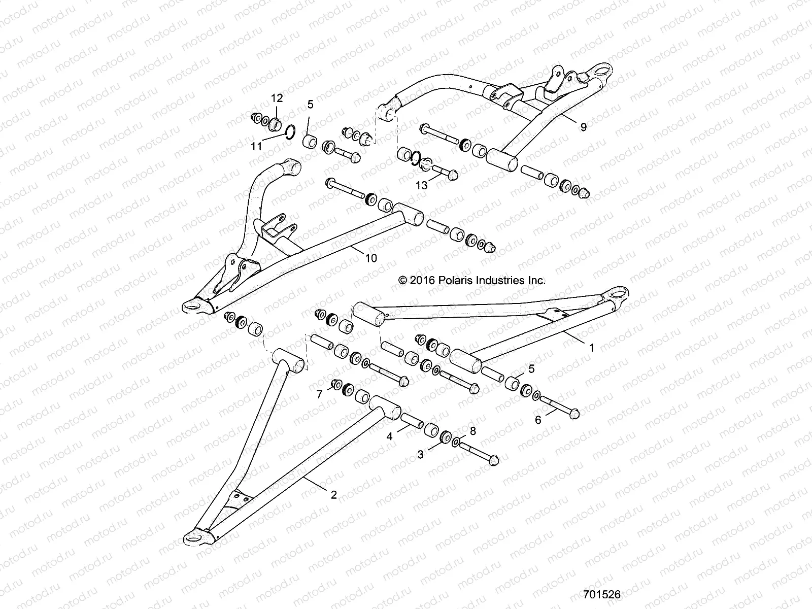 SUSPENSION | SUSPENSION, FRONT CONTROL ARMS - R18RHE99BK/KBS (701526)