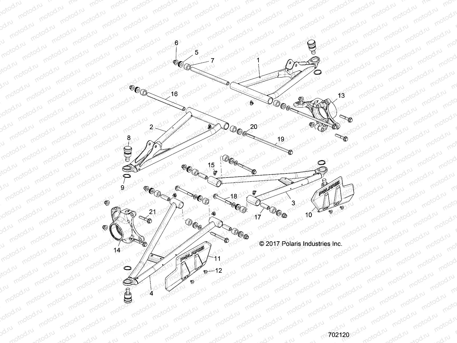 SUSPENSION | SUSPENSION, FRONT CONTROL ARMS - R18RTED1F1/SD1C1 (702120)