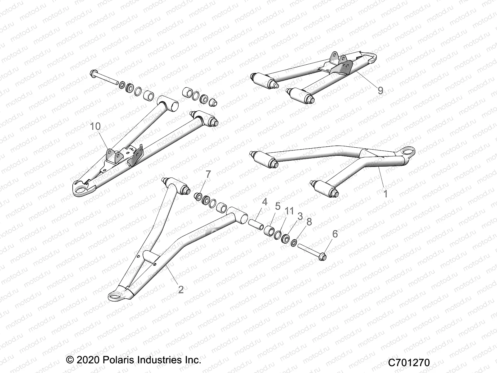 SUSPENSION | SUSPENSION, FRONT CONTROL ARMS - R21RSM99AG (C701270)