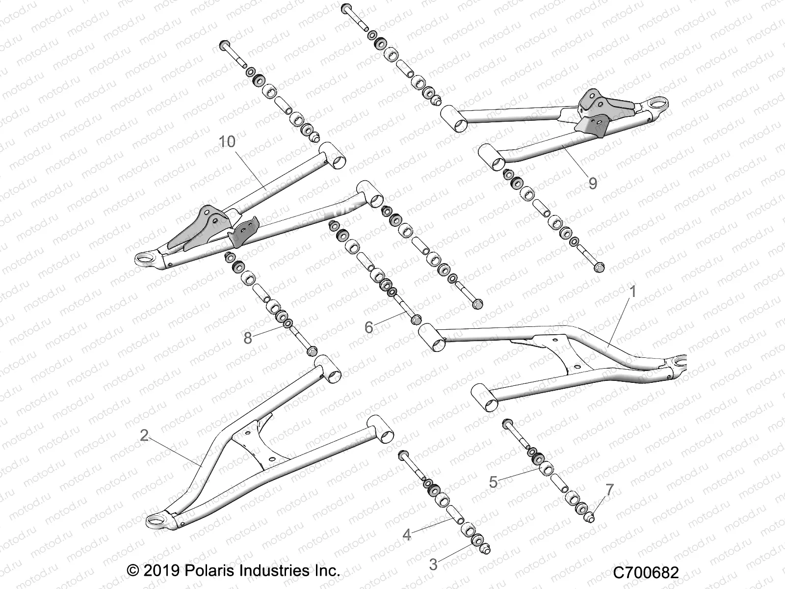 SUSPENSION | SUSPENSION, FRONT CONTROL ARMS - R22RSF99AK (C700682)