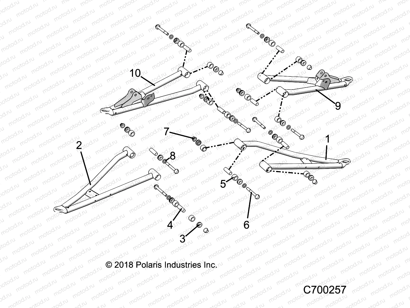SUSPENSION | SUSPENSION, FRONT CONTROL ARMS - R23RRV99AC (C700257)
