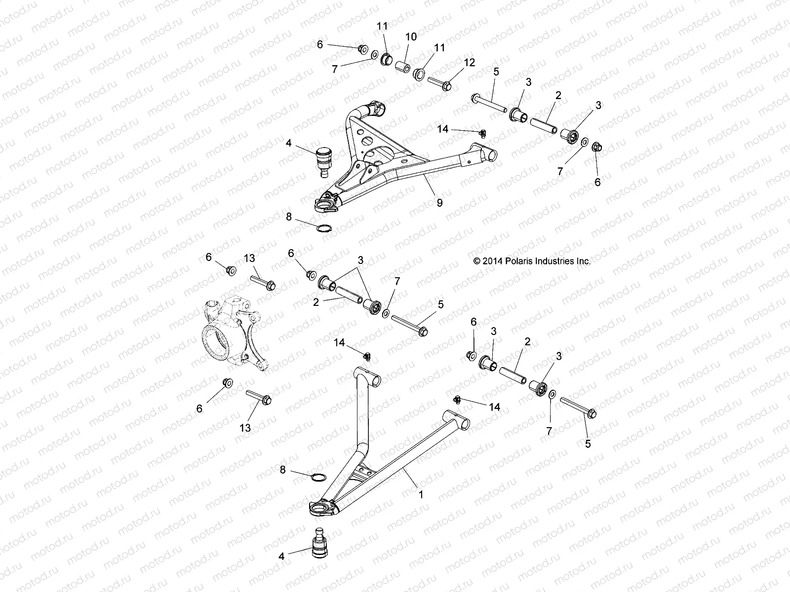 SUSPENSION | SUSPENSION, FRONT CONTROL ARMS - Z15VA87 ALL OPTIONS (49RGRSUSPFRT15Z90050)