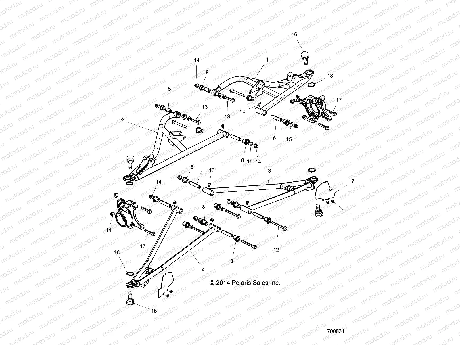 SUSPENSION | SUSPENSION, FRONT CONTROL ARMS - Z15VDE99AT/AL/AV/AW/LP/EW/AO/AP/AZ/NV/NW/K99AA/AU (700034)