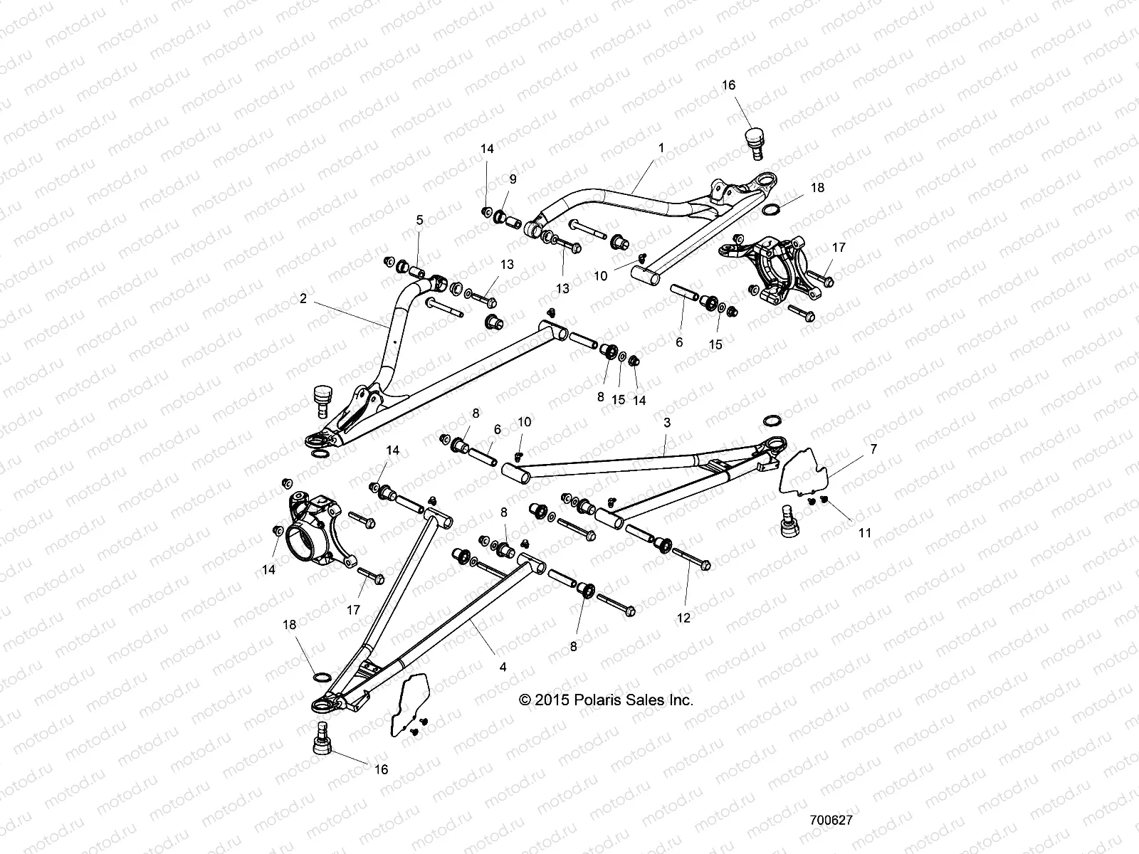 SUSPENSION | SUSPENSION, FRONT CONTROL ARMS - Z16VDE99AF/AM/LM/AS/M99AM (700627)