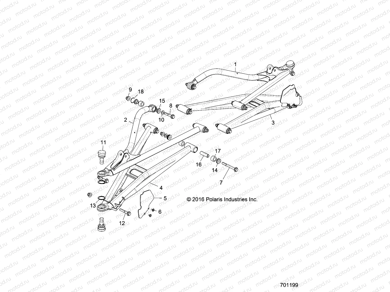 SUSPENSION | SUSPENSION, FRONT CONTROL ARMS - Z18VFE99AK/AJ/AW/BK/BJ/BW/LW/K99AK/BK/M99AL (701199)