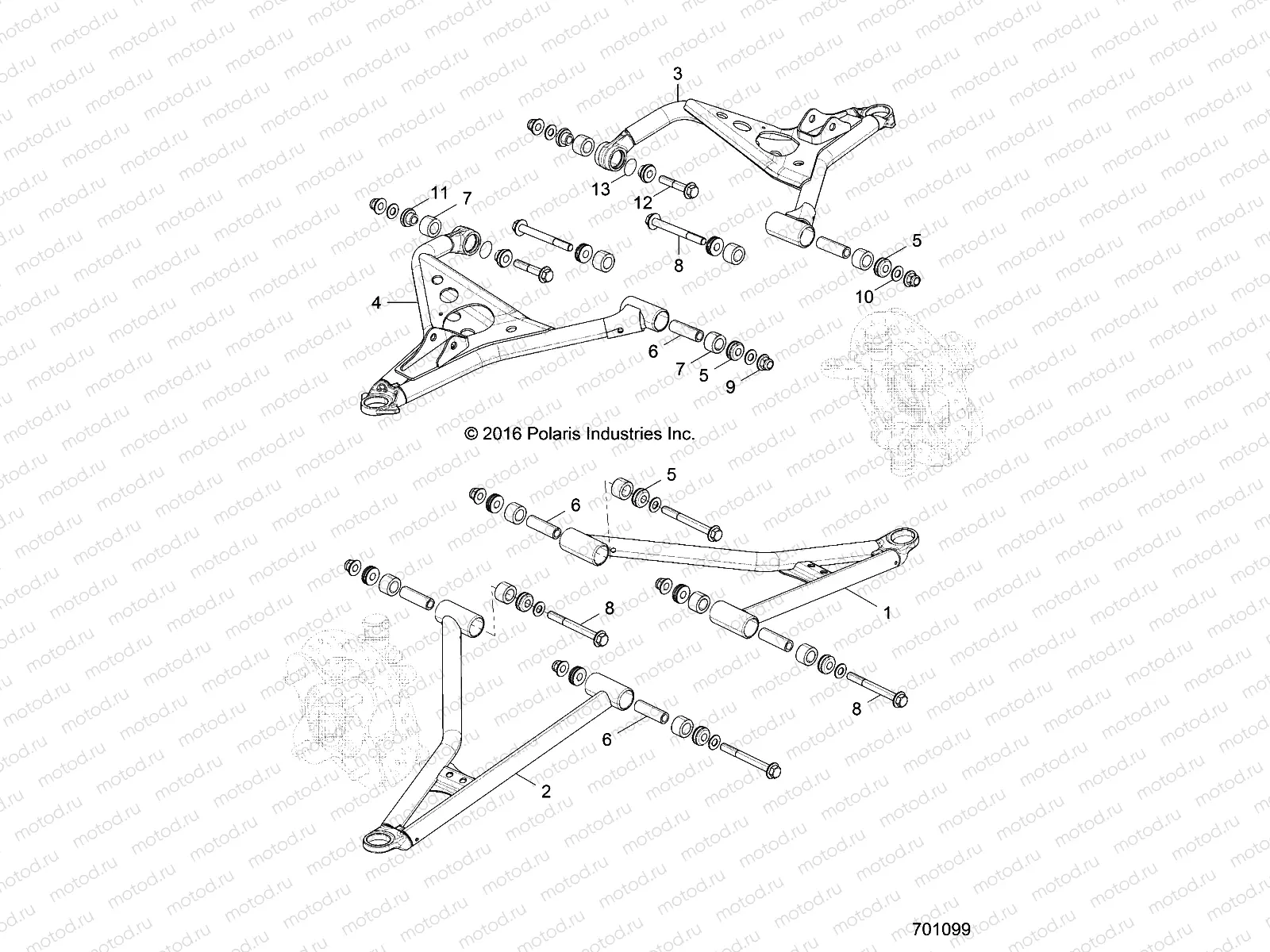 SUSPENSION | SUSPENSION, FRONT CONTROL ARMS - Z19VCE99AM (701099)