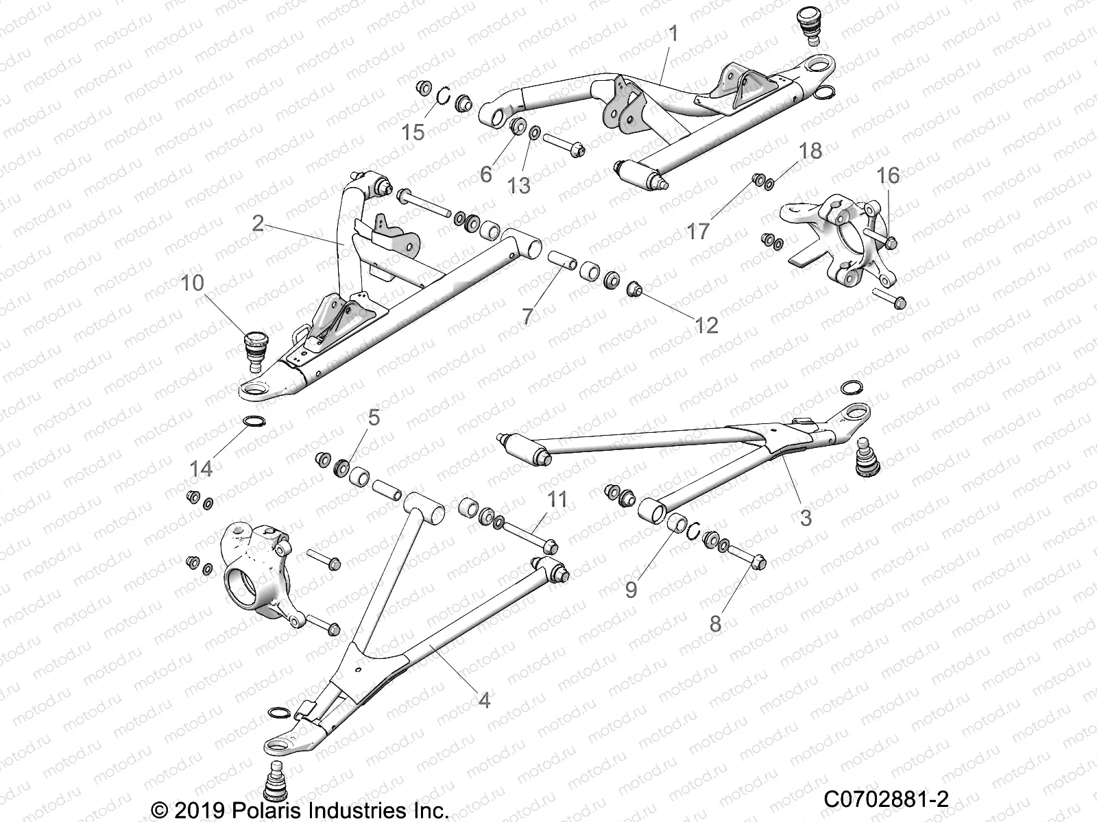 SUSPENSION | SUSPENSION, FRONT CONTROL ARMS - Z20RA_92AC/BC/AK/BK/AR/BR/AE/BE/AH/BH/AT/BT (C0702881-2)