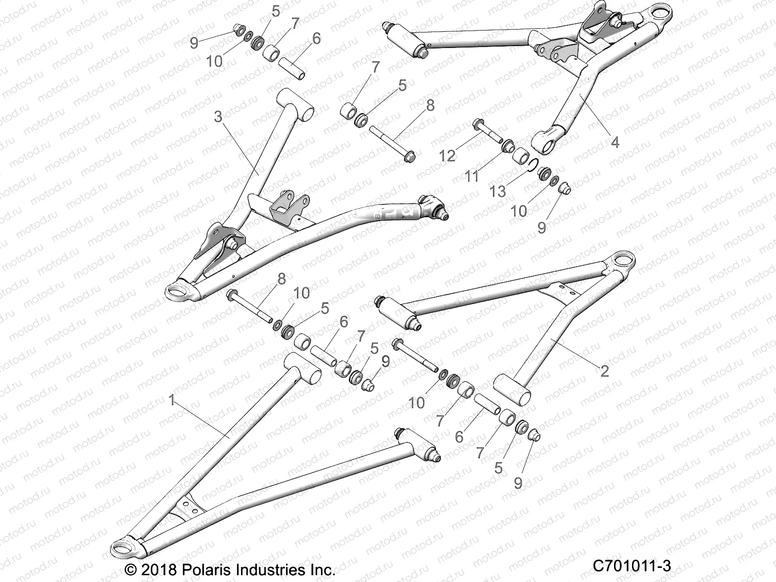 SUSPENSION | SUSPENSION, FRONT CONTROL ARMS - Z23ASE99A4/B4/K99A4(C701011-3)