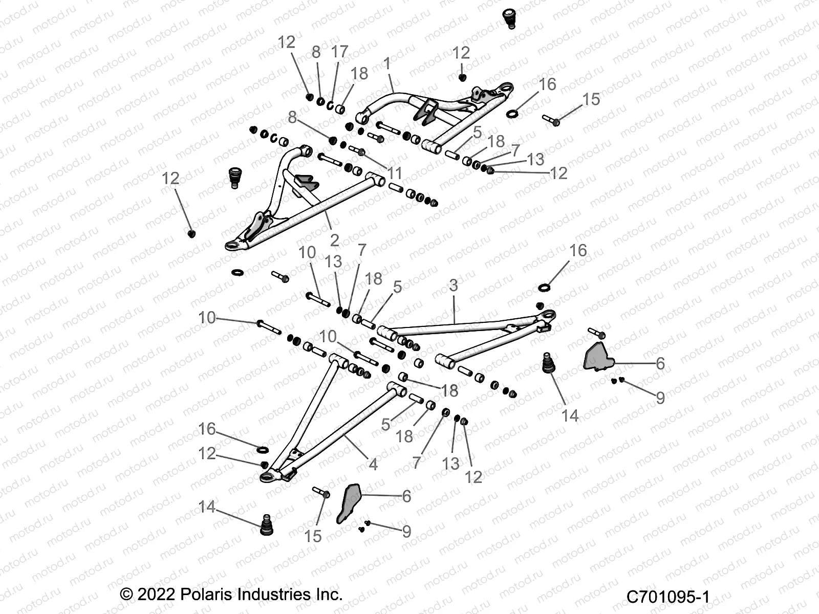 SUSPENSION | SUSPENSION, FRONT CONTROL ARMS - Z23N4E99NR (C701095)