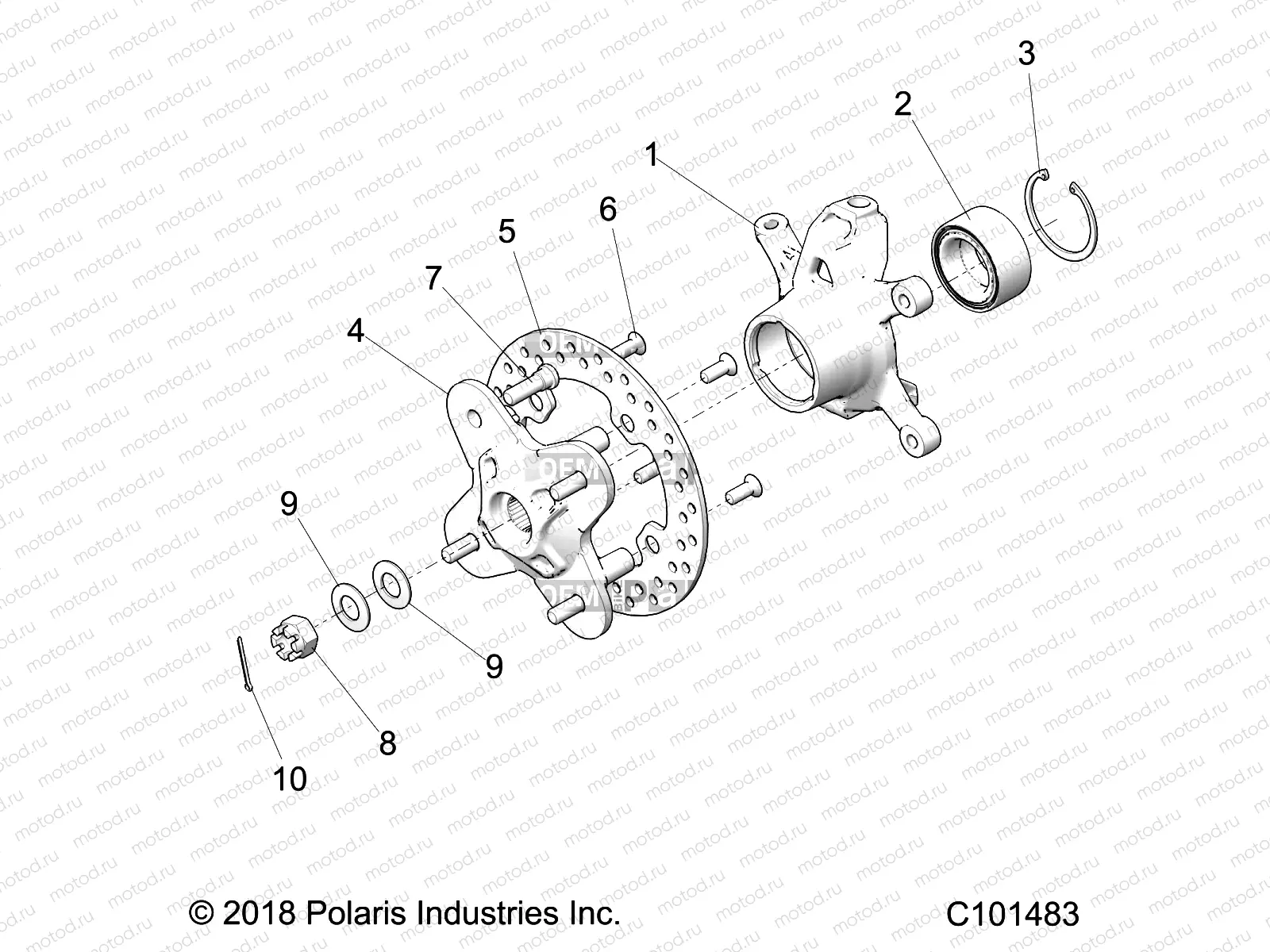 SUSPENSION | SUSPENSION, FRONT HUB and STEERING KNUCKLE- A21SGE95FK/S95CK/S95FK (C101483)