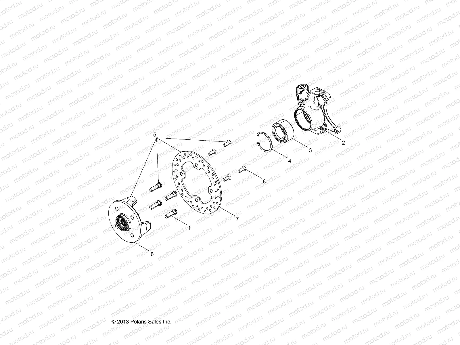 SUSPENSION | SUSPENSION, FRONT HUBS, DISKS and KNUCKLES - L15G2/4/6 ALL OPTIONS (49GEMSUSP14HUB)