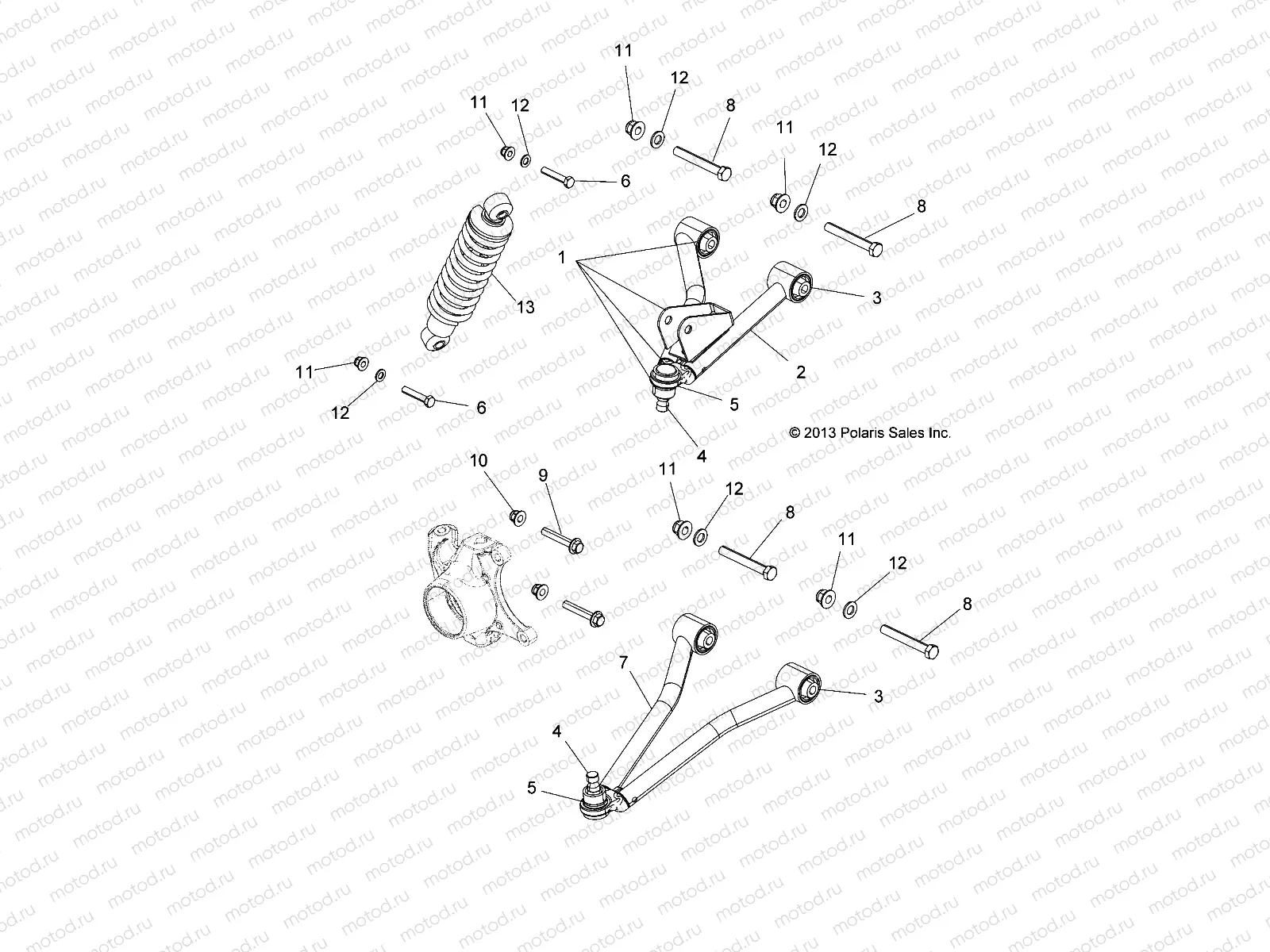 SUSPENSION | SUSPENSION, FRONT - L16G2D/4/6 (49GEMSUSP14FRONT)
