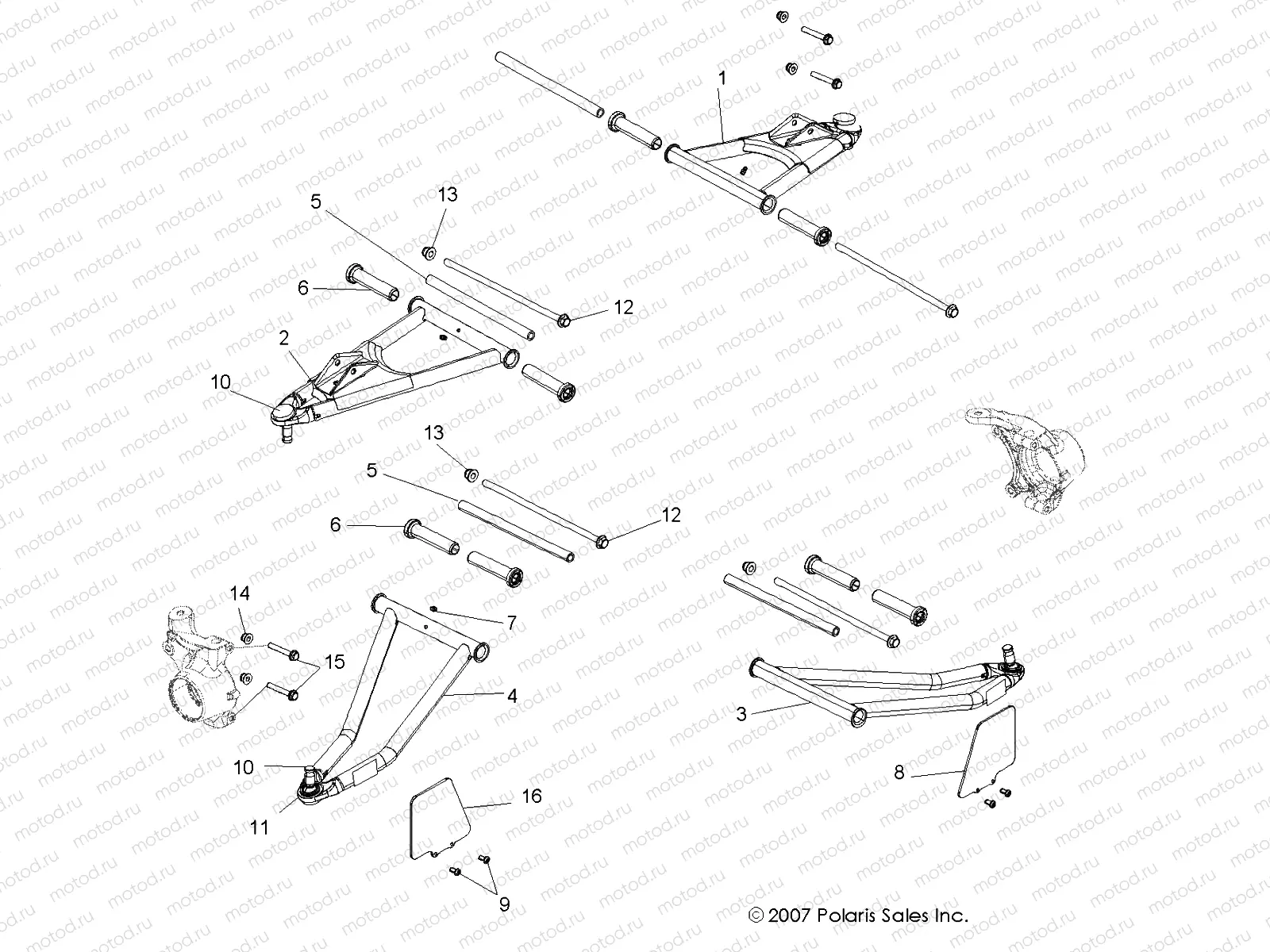 SUSPENSION | SUSPENSION, FRONT - R08VH76AD/AG (49RGRSUSPFRT08VISTA)