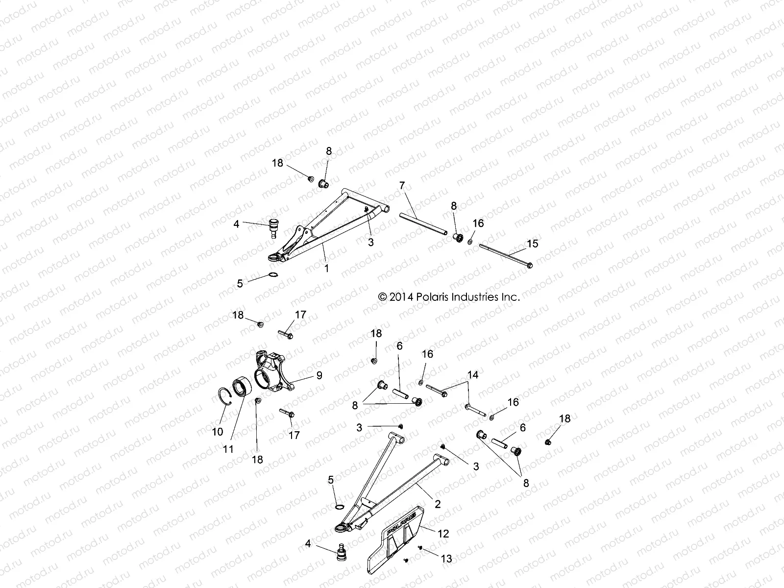 SUSPENSION | SUSPENSION, FRONT - R15RTE87FA (49RGRSUSPFRT15900XP)