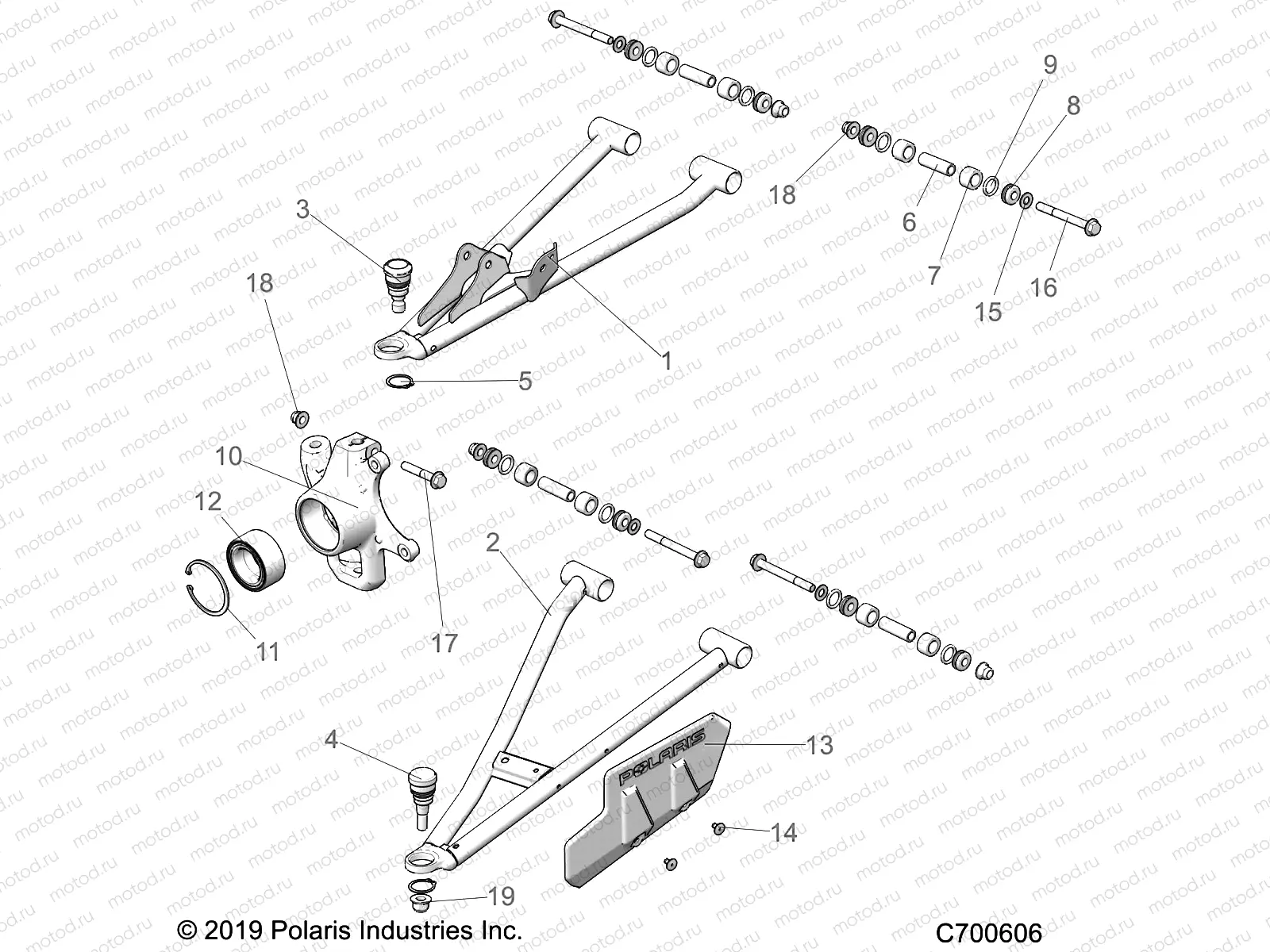 SUSPENSION | SUSPENSION, FRONT - R21TAU99AP/AG/BP/BG (C700606)