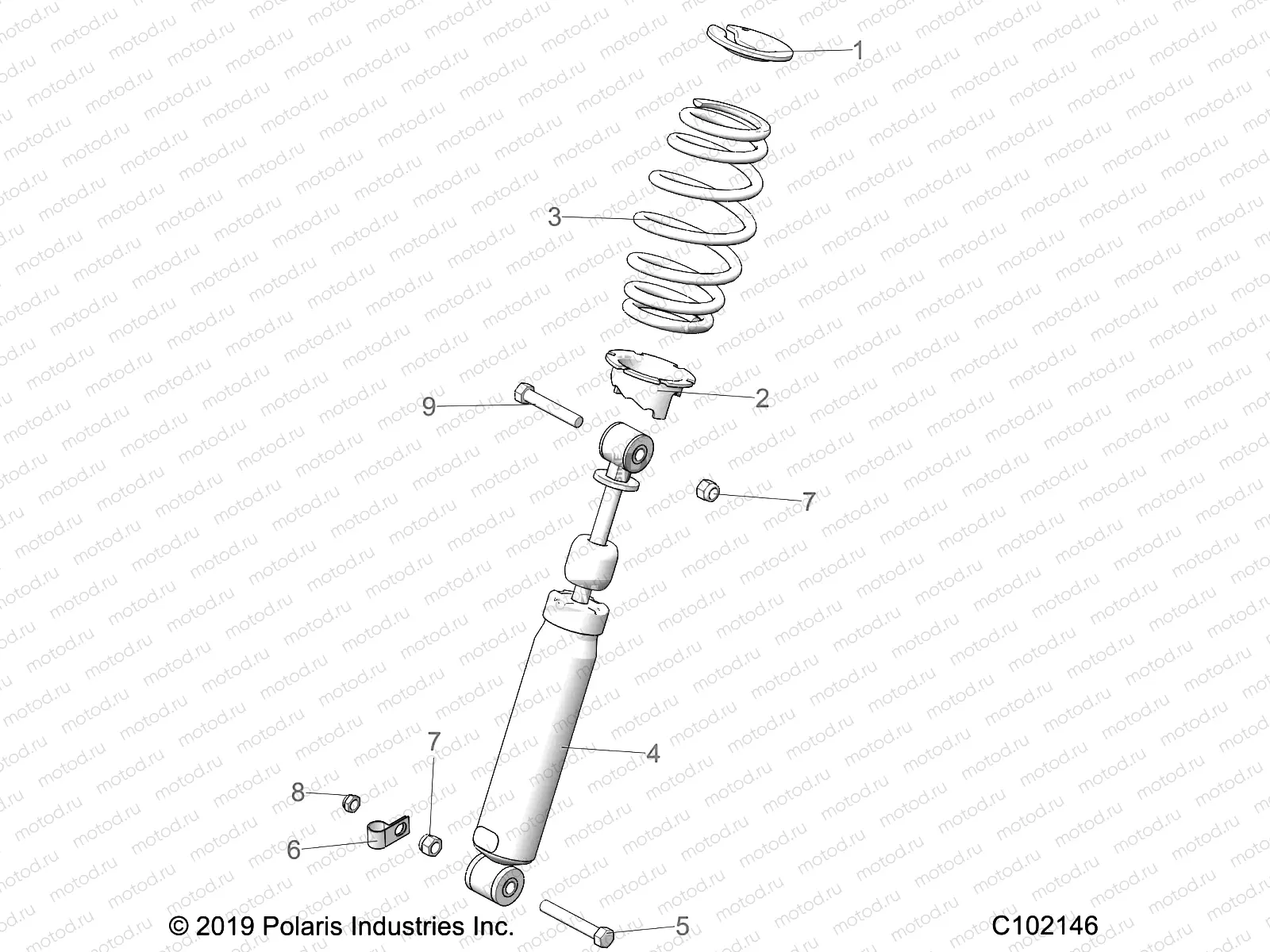 SUSPENSION | SUSPENSION, FRONT SHOCK - A20SHE57FP/S57CP/FP/CU (C102146)