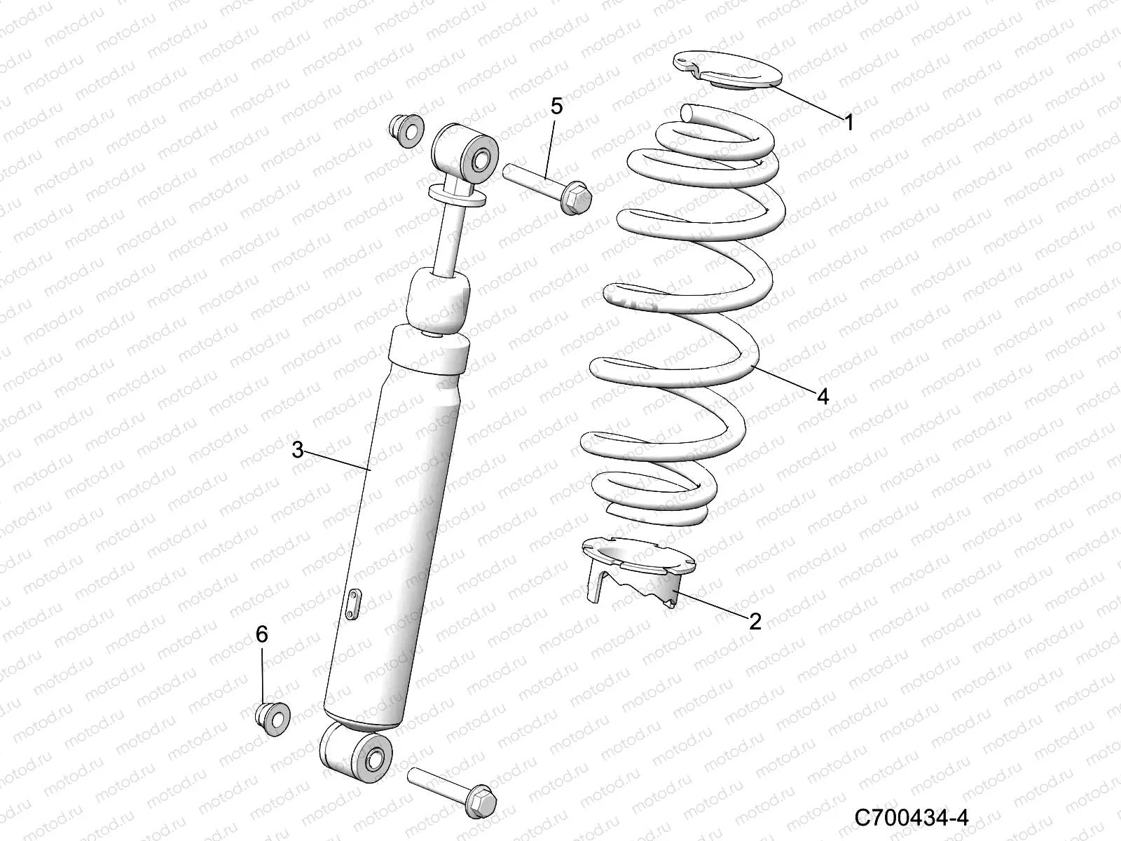 SUSPENSION | SUSPENSION, FRONT SHOCK - D22P2A99A4/A99B4/E99A4/F99A4/G99A4 (C700434-4)