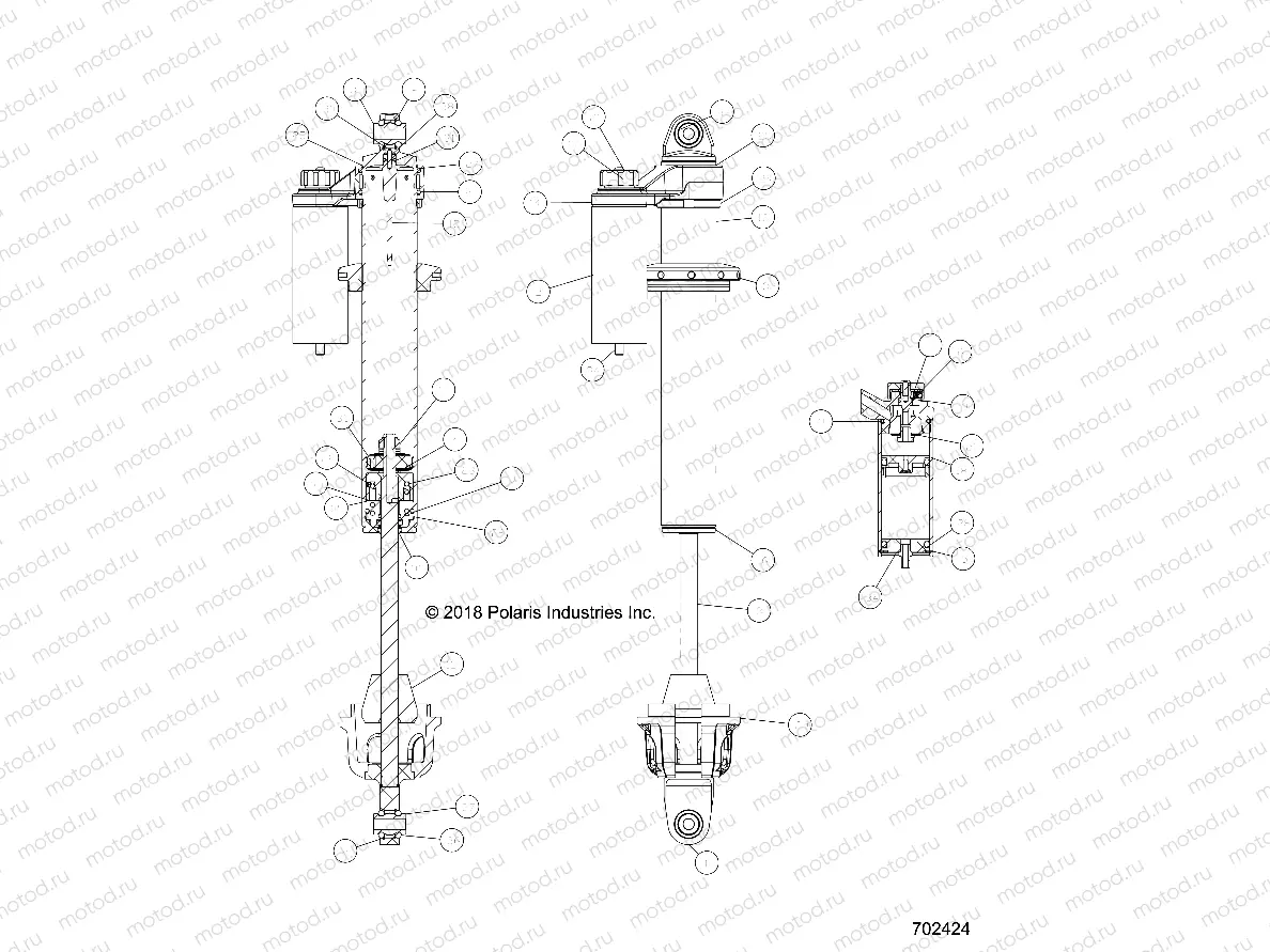 SUSPENSION | SUSPENSION, FRONT SHOCK INTERNALS - Z18VFE99NK (702424)