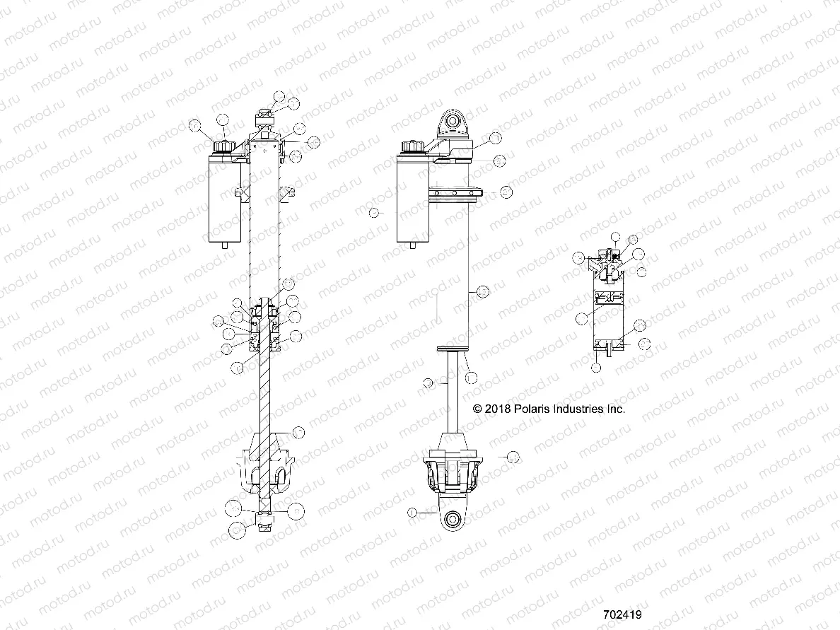 SUSPENSION | SUSPENSION, FRONT SHOCK INTERNALS - Z19VDM99AL (702419)