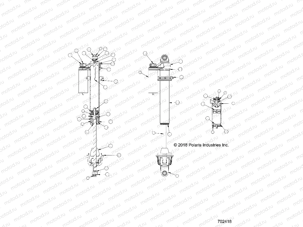 SUSPENSION | SUSPENSION, FRONT SHOCK INTERNALS - Z21NAR99AN/BN (702418)