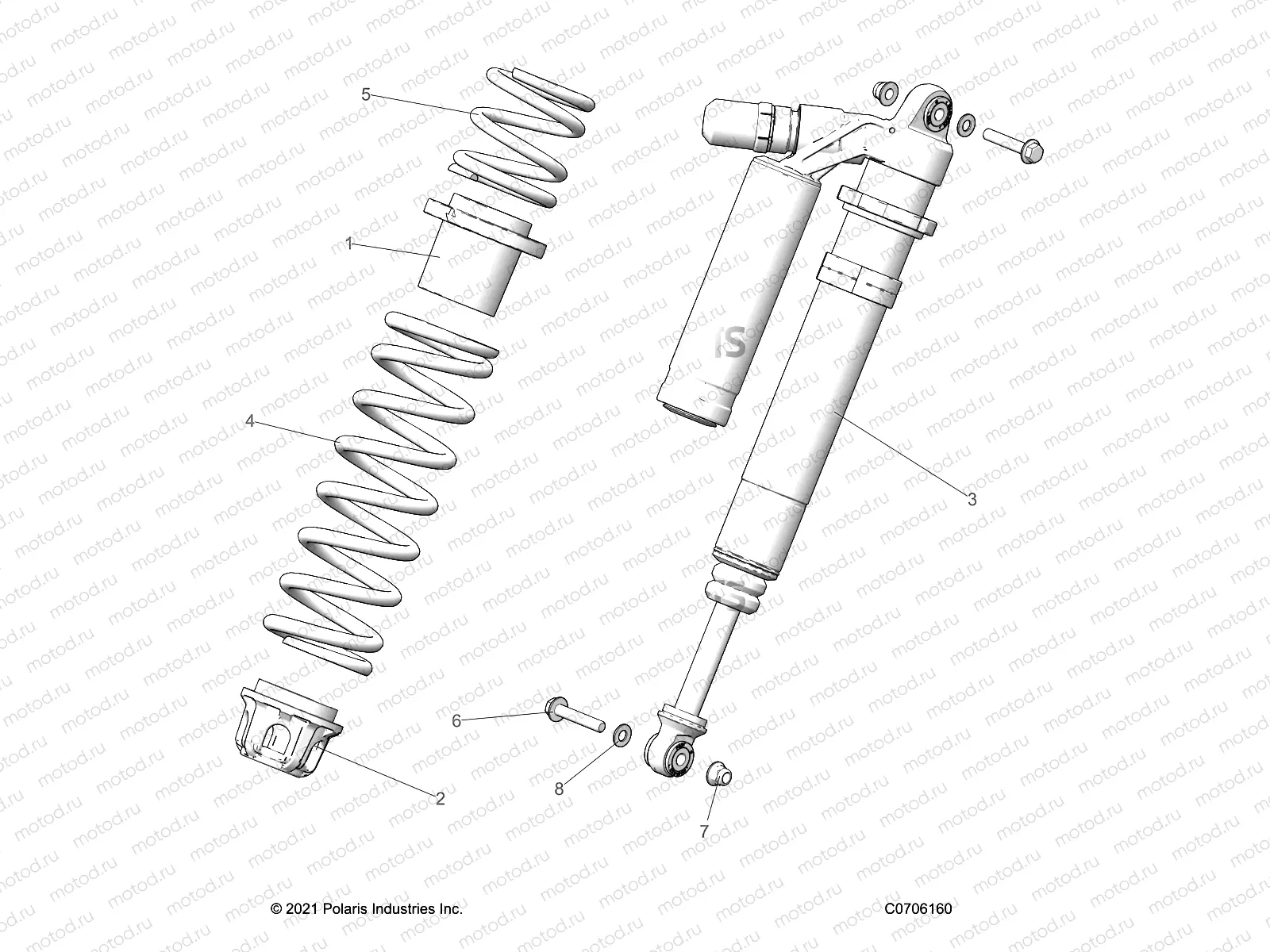 SUSPENSION | SUSPENSION, FRONT SHOCK MOUNTING, DELUXE - Z22M4C92AS/BS/Z92AS/BS (C0706160)