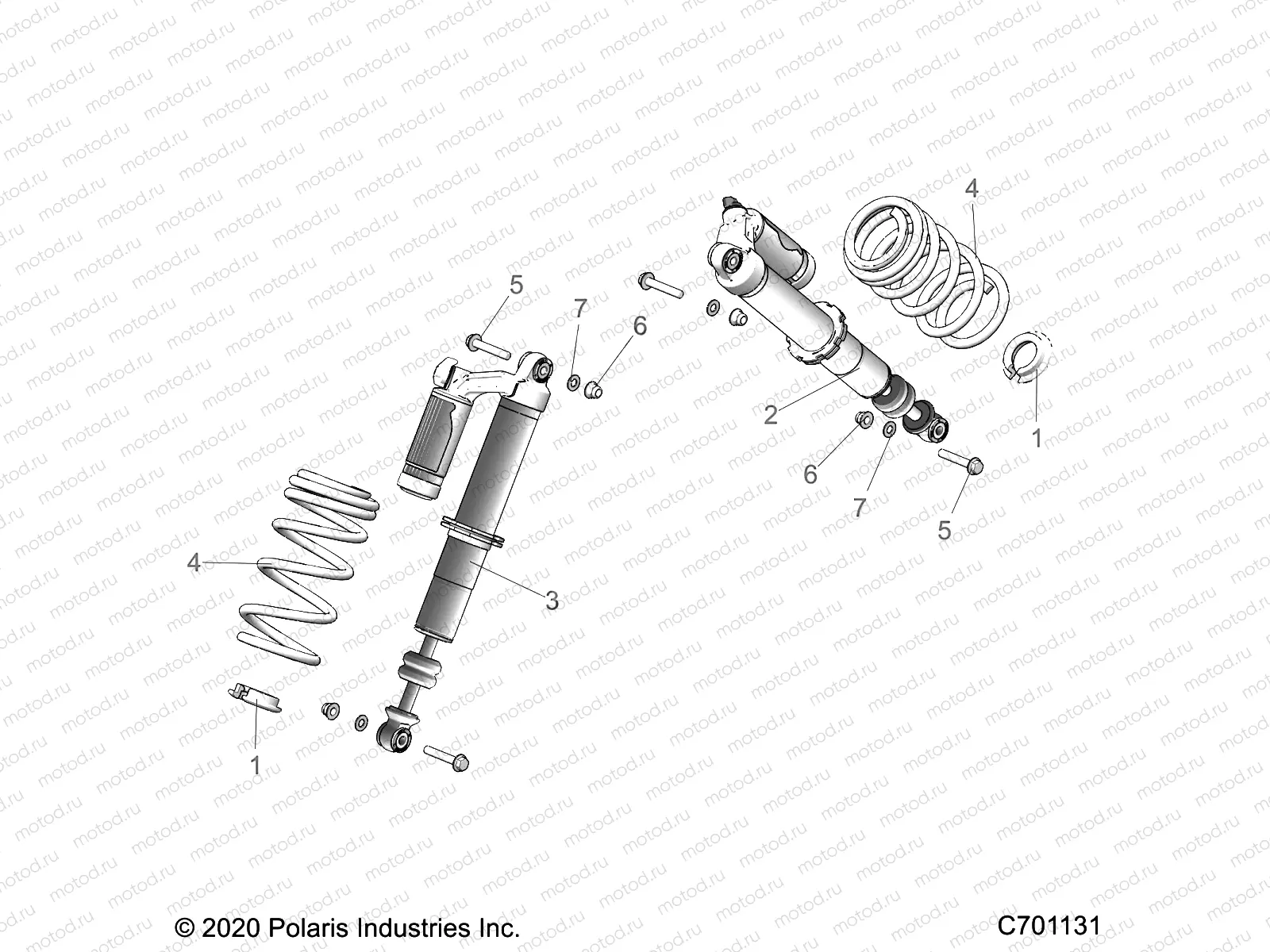 SUSPENSION | SUSPENSION, FRONT SHOCK MOUNTING - G22G4E99NP (C701131)