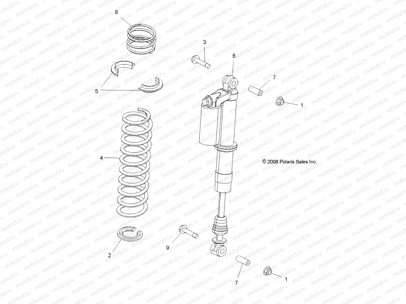 SUSPENSION | SUSPENSION, FRONT SHOCK MOUNTING - R10VH76FX (49RGRSHOCKMTG09RZRI)