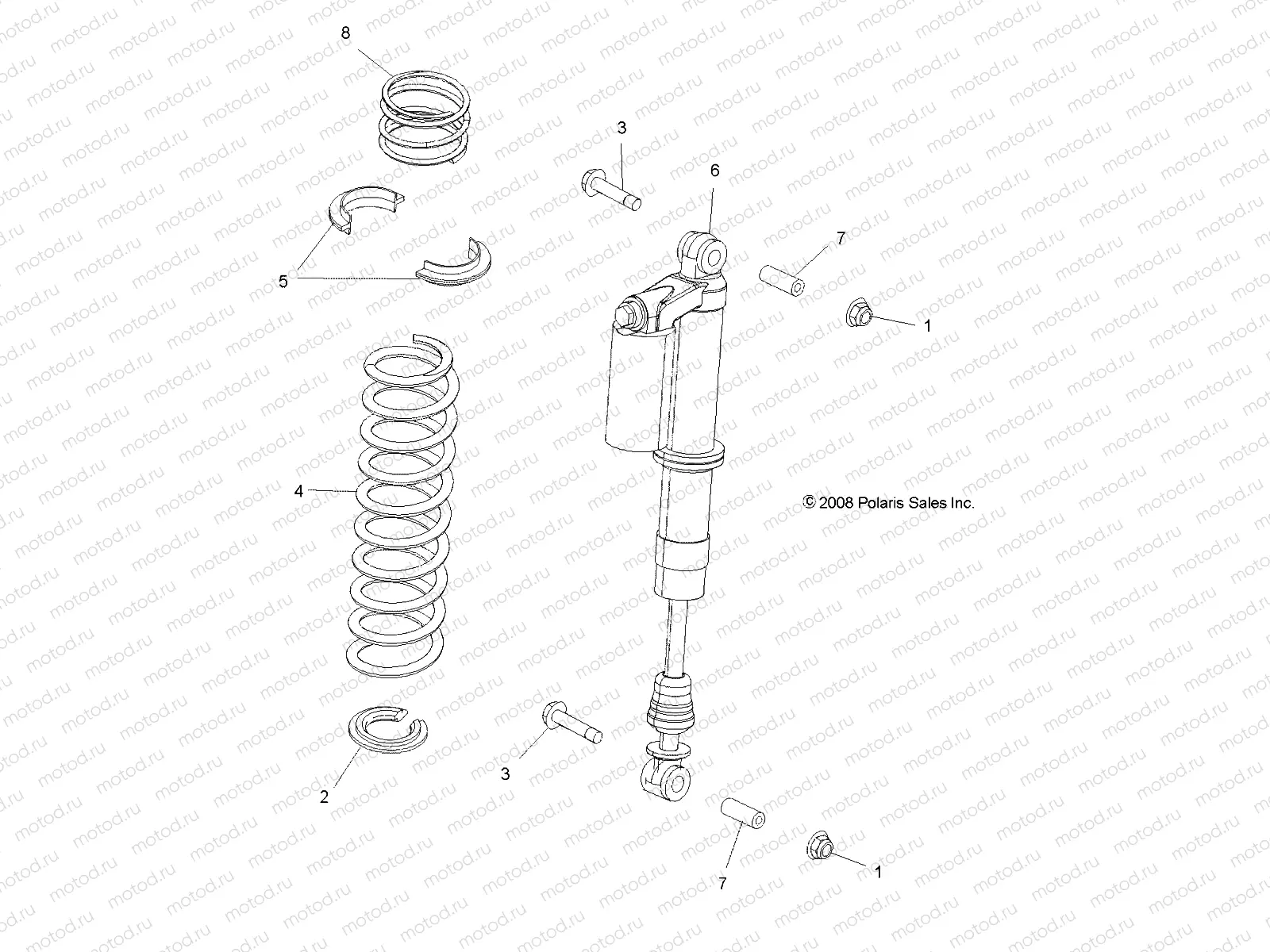 SUSPENSION | SUSPENSION, FRONT SHOCK MOUNTING - R11VE76AC/AW (49RGRSHOCKMTG09RZRS)