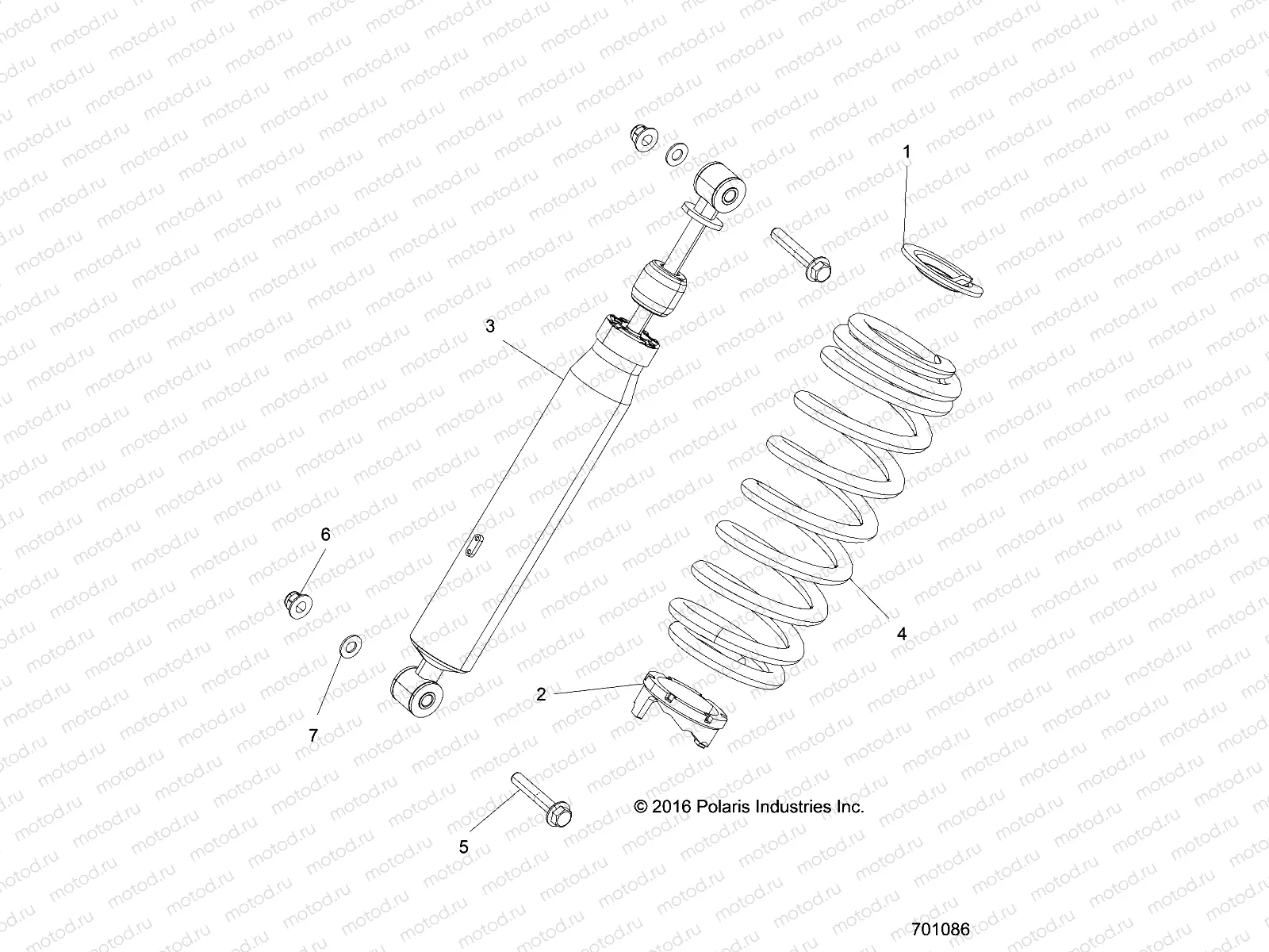 SUSPENSION | SUSPENSION, FRONT SHOCK MOUNTING - R18RGE99BB/B7/UB9/UBG (701086)