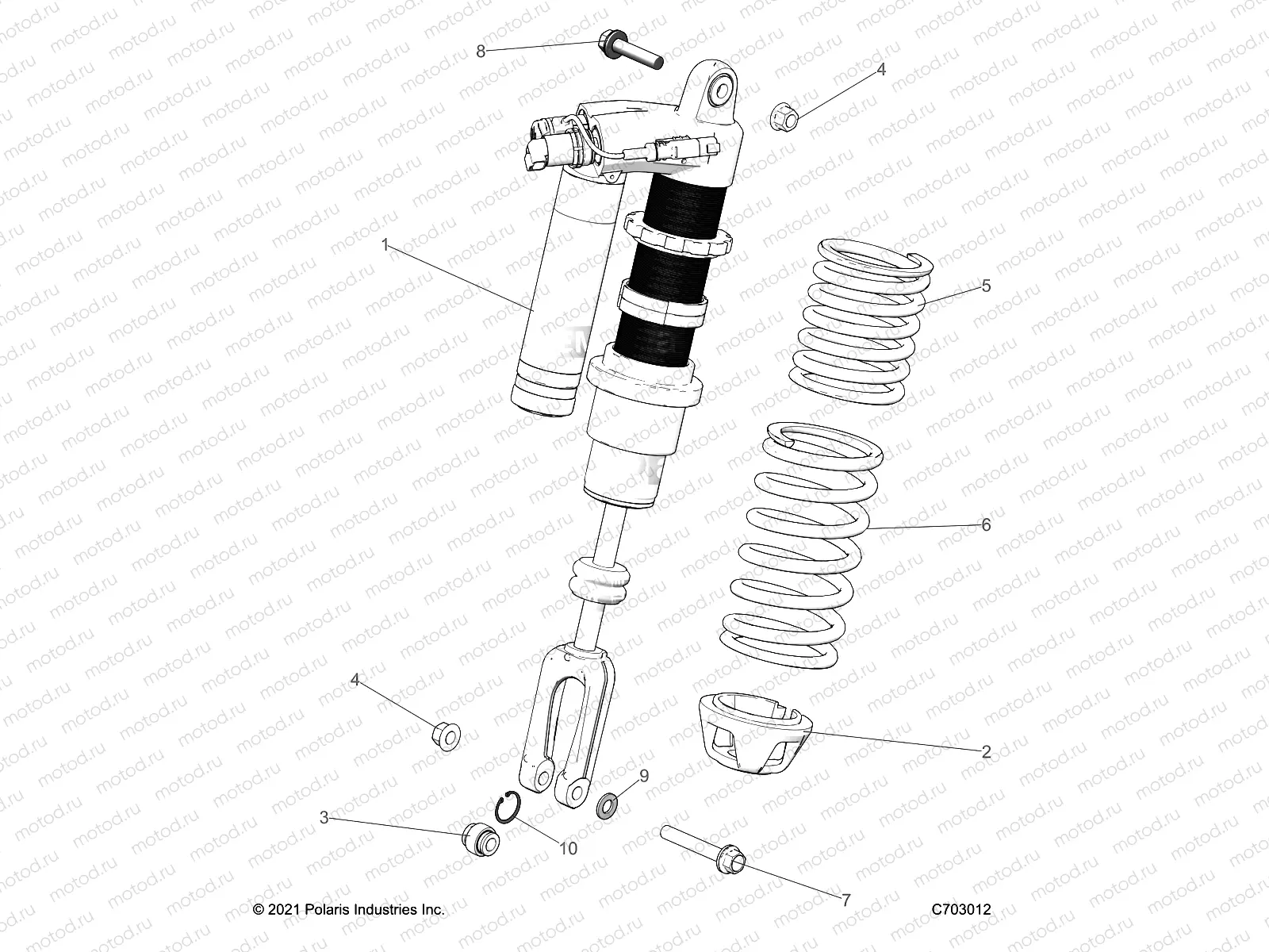 SUSPENSION | SUSPENSION, FRONT SHOCK MOUNTING, STANDARD/PREMIUM - Z23G4D92AL/BL/AE/BE (C703012)