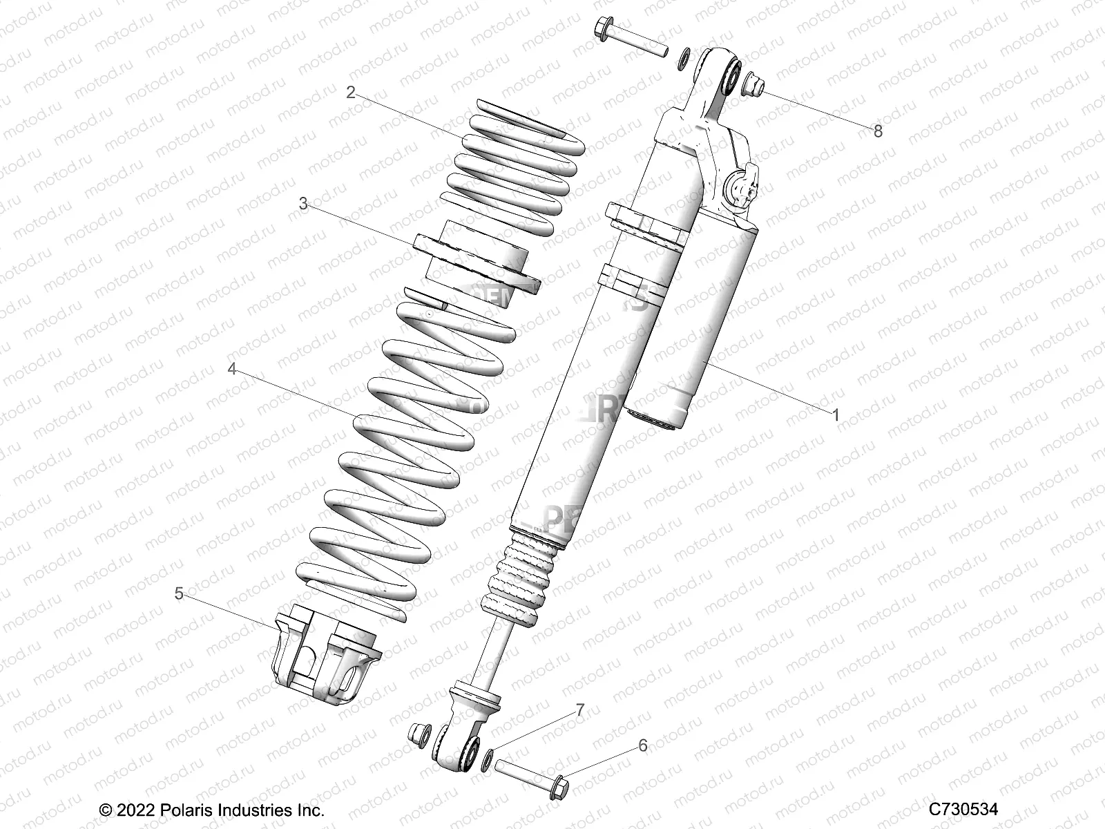 SUSPENSION | SUSPENSION, FRONT SHOCK MOUNTING, STANDARD/PREMIUM - Z23R4E92A/92B (C730534)