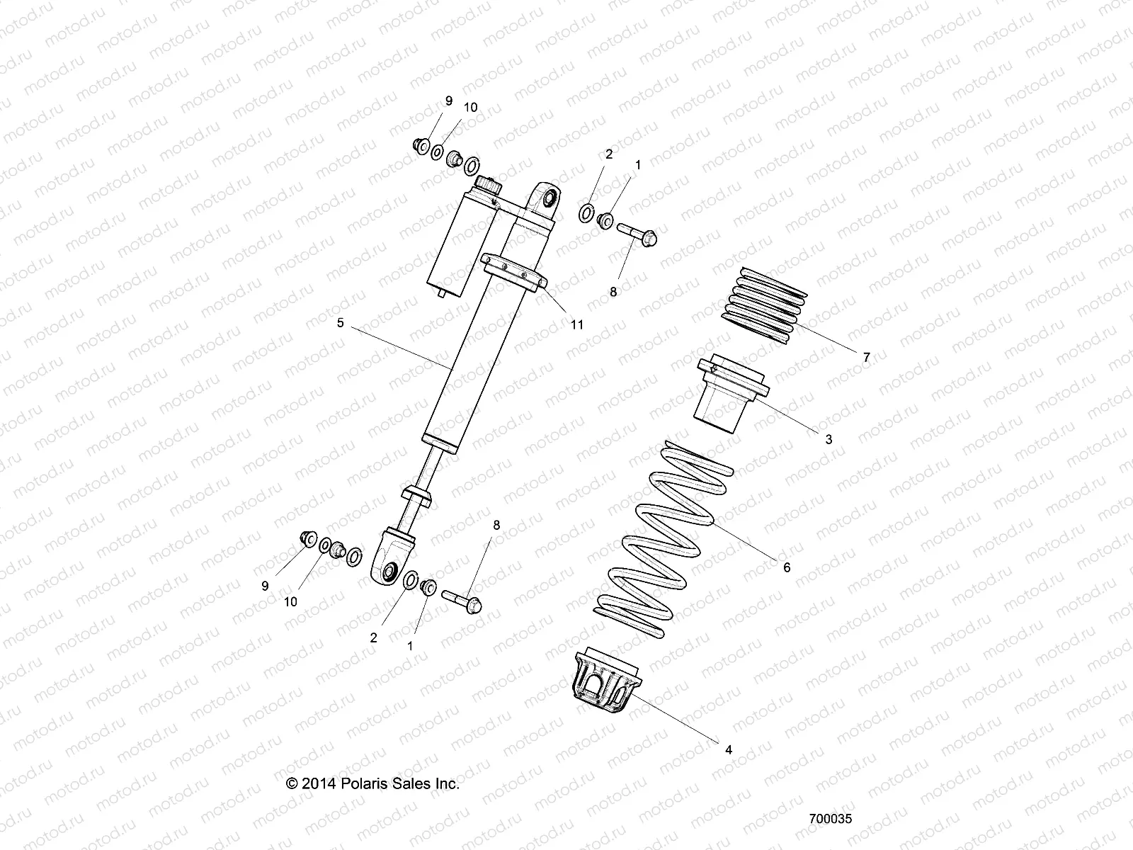 SUSPENSION | SUSPENSION, FRONT SHOCK MOUNTING - Z15VDE99AT/AL/AV/AW/LP/EW/AO/AP/AZ/NV/NW/K99AA/AU (700035)