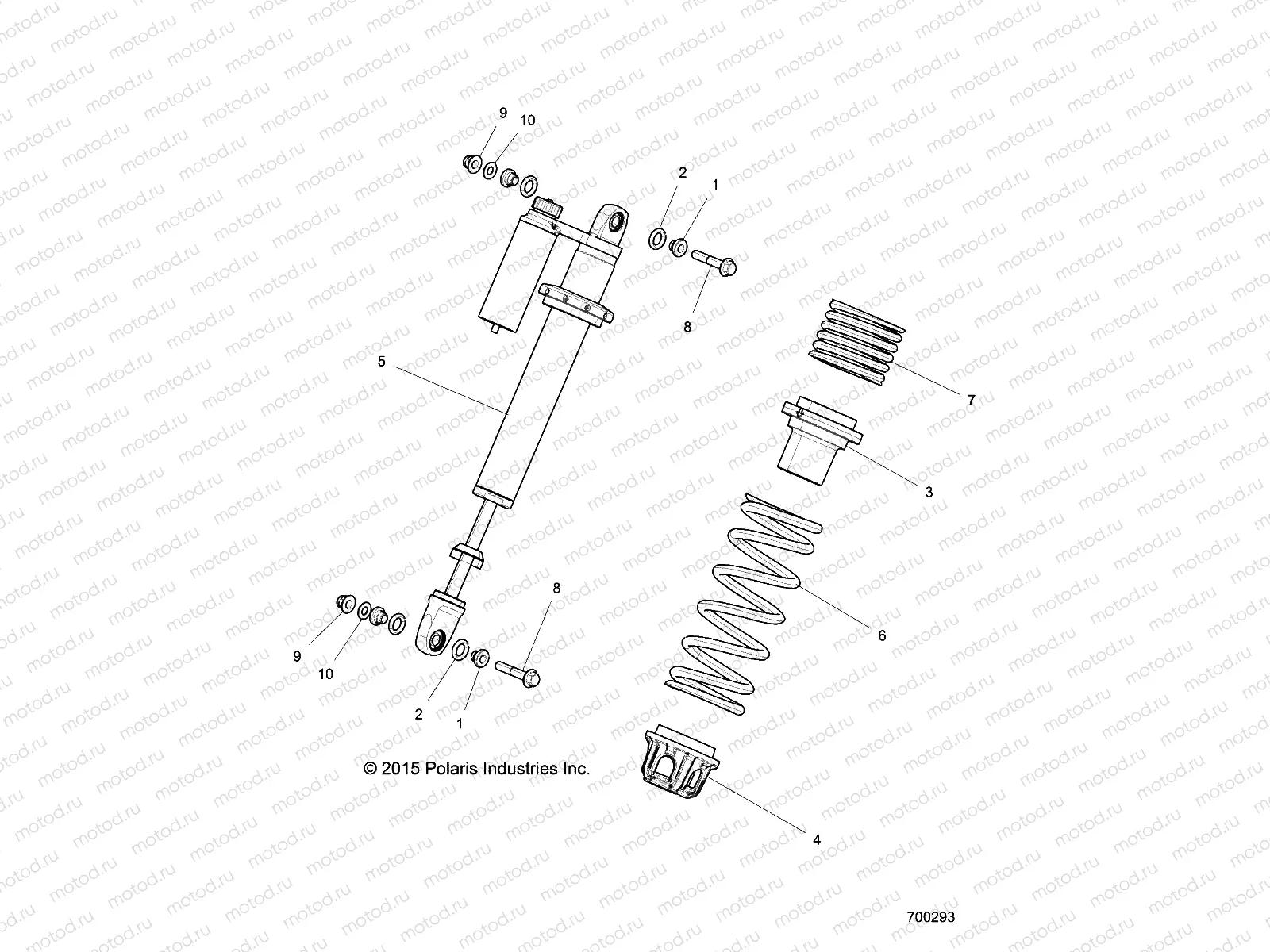 SUSPENSION | SUSPENSION, FRONT SHOCK MOUNTING - Z16VDE99AF/AM/LM/AS/M99AM (700293)
