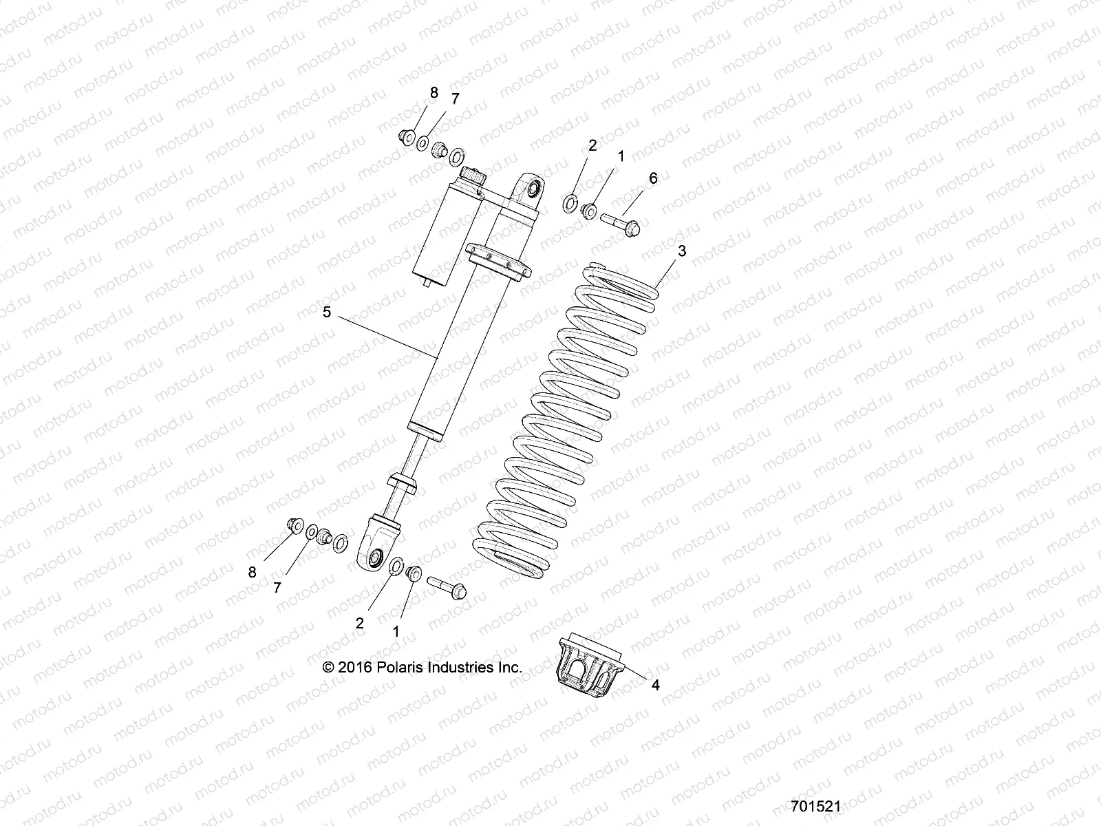 SUSPENSION | SUSPENSION, FRONT SHOCK MOUNTING - Z17VDE99NM (701521)