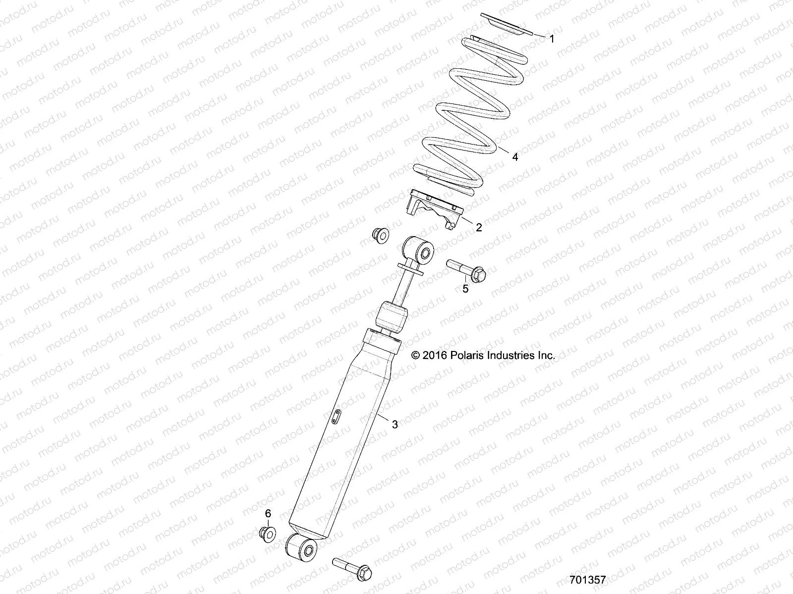 SUSPENSION | SUSPENSION, FRONT SHOCK MOUNTING - Z17VJE57AR (701357)