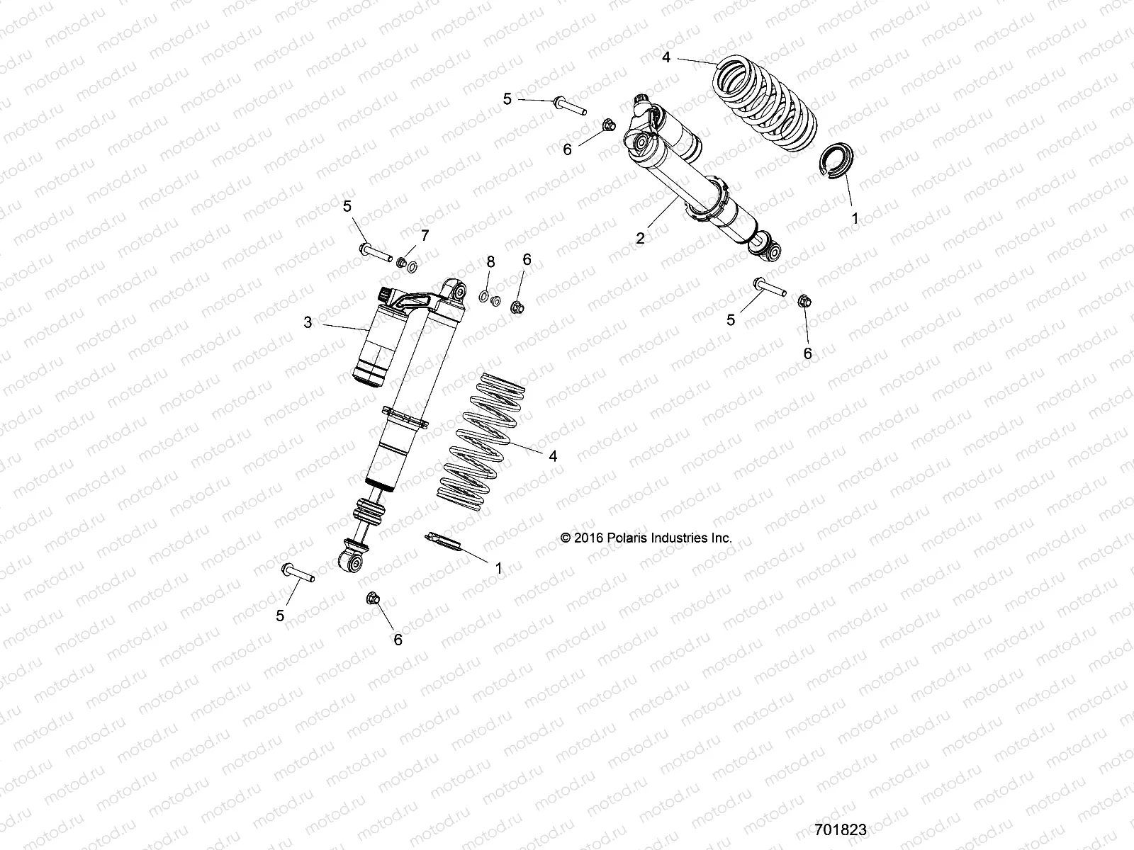 SUSPENSION | SUSPENSION, FRONT SHOCK MOUNTING - Z18VBE99BW (701823)