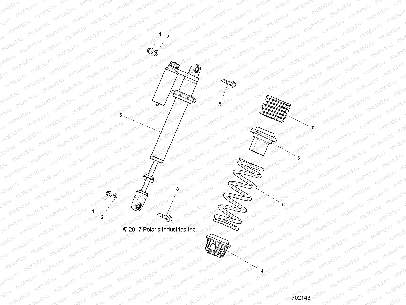 SUSPENSION | SUSPENSION, FRONT SHOCK MOUNTING - Z18VFE99NK (702143)