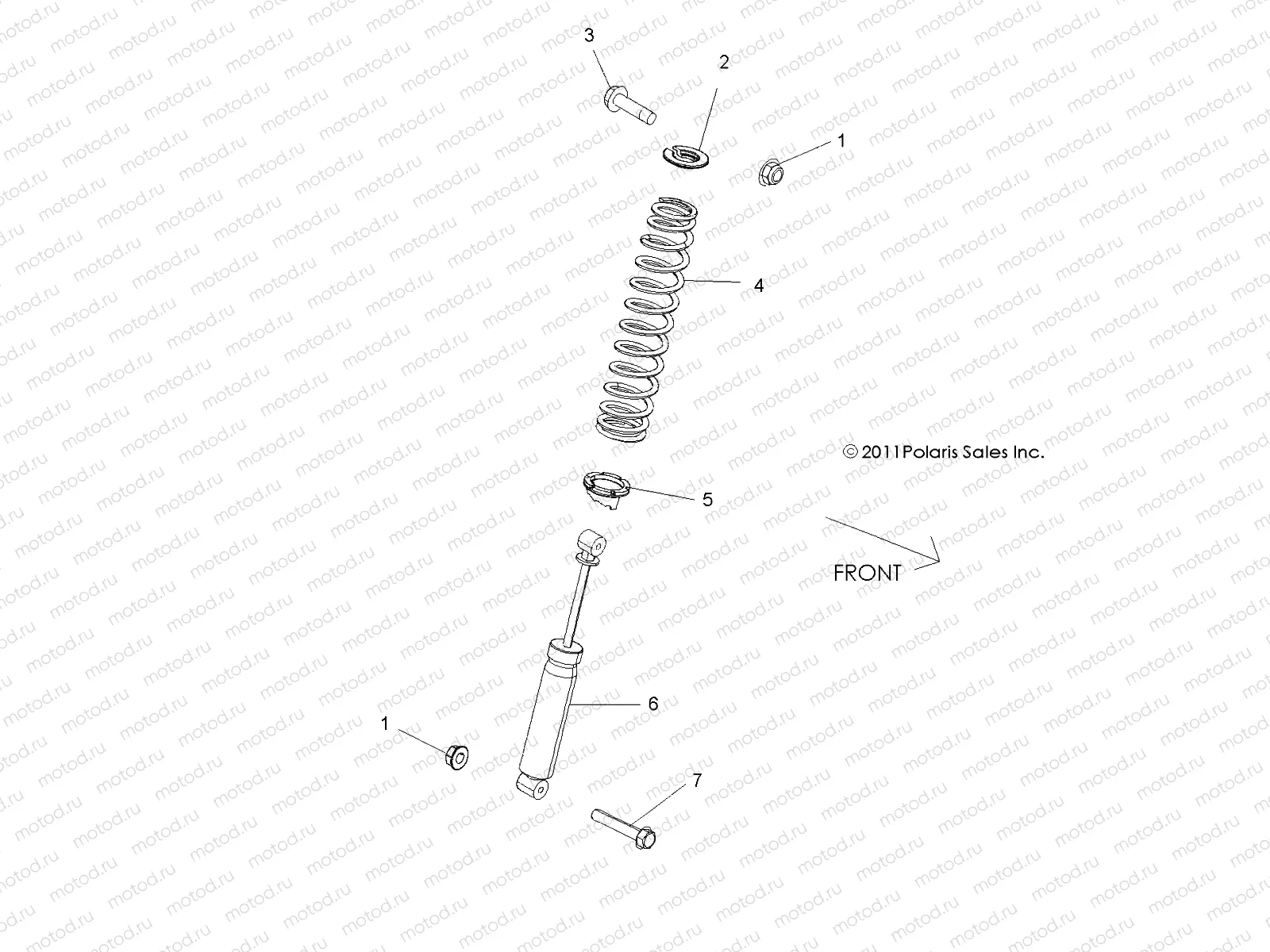 SUSPENSION | SUSPENSION, FRONT SHOCK MOUNTING - Z18VHA57B2 (49RGRSHOCKMTG12RZR570)